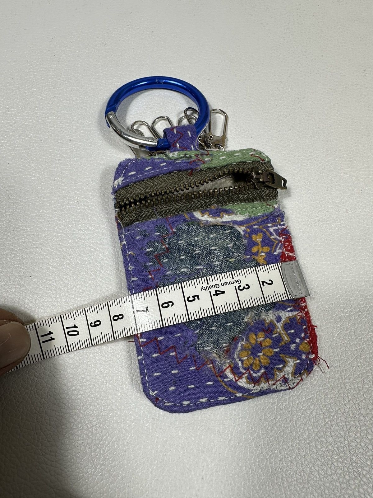 Other Custom Made Distressed Paisley Patchwork Keychain Wallet Size ONE SIZE - 9 Thumbnail