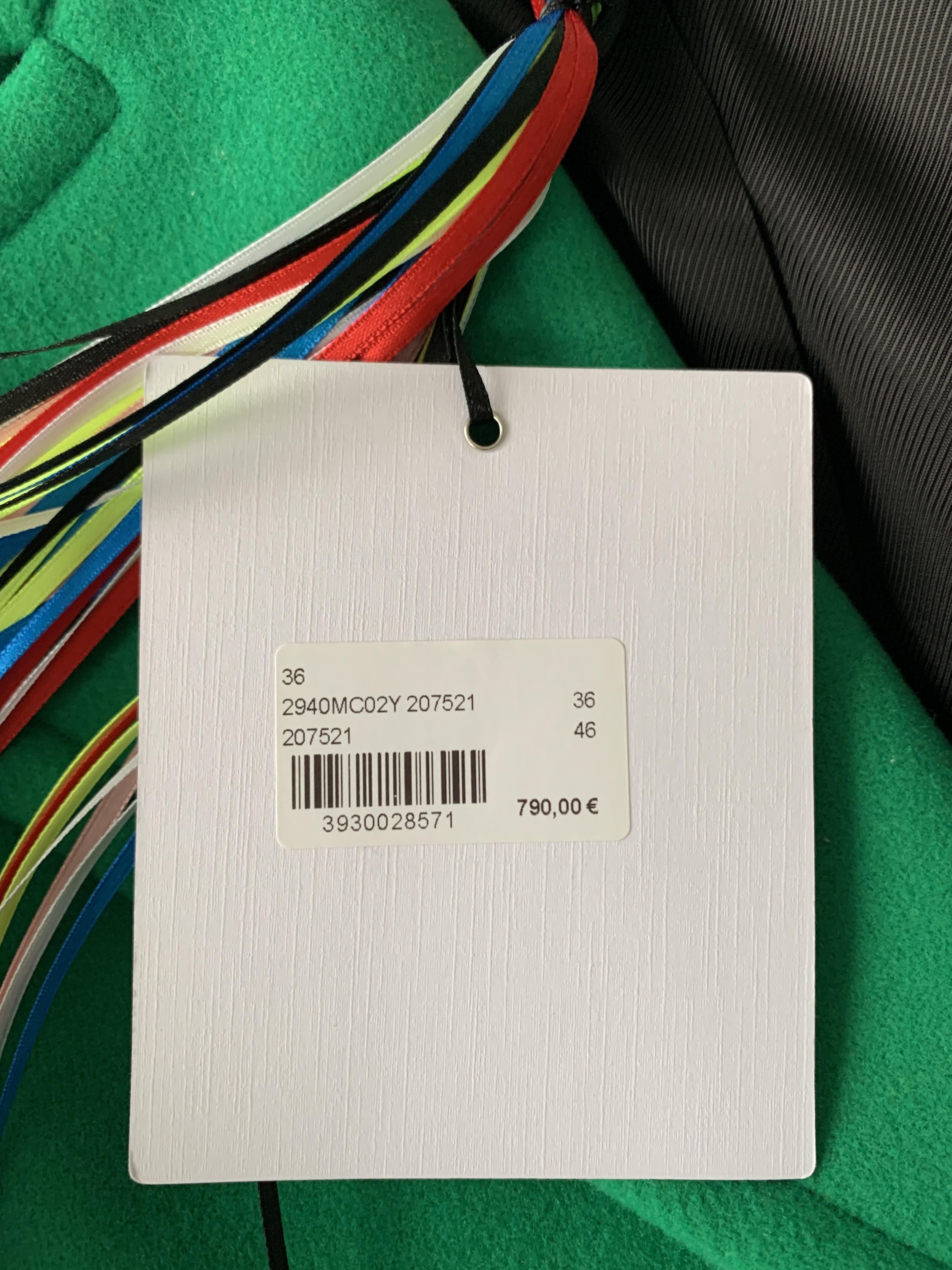 MSGM MSGM Milano Coat Trenchcoat Green M NEW w Tags + Reciept Size US M / EU 48-50 / 2 - 7 Thumbnail