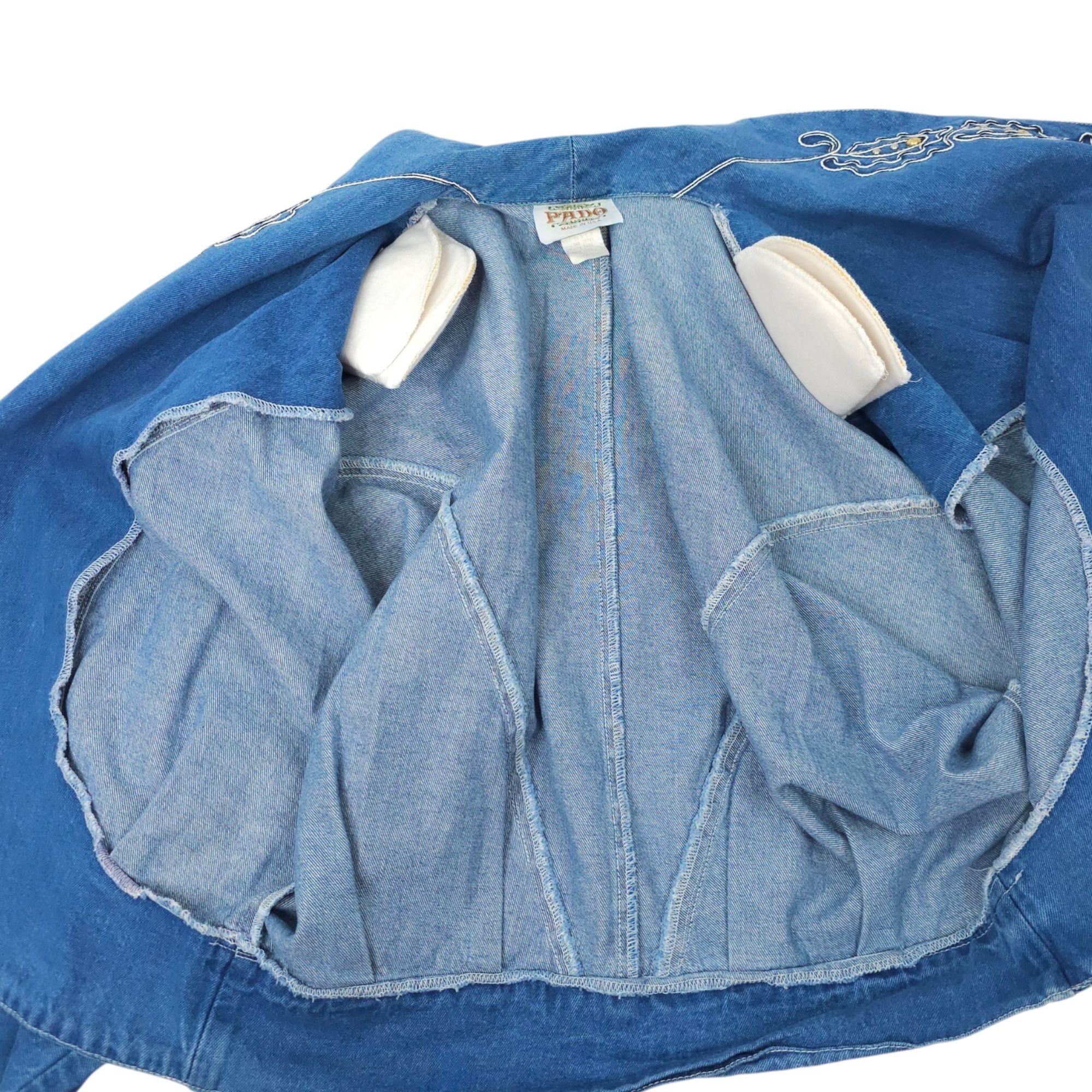 Other Pado Denim Western Jacket Womens S Vintage Embellished Open Size S / US 4 / IT 40 - 9 Thumbnail