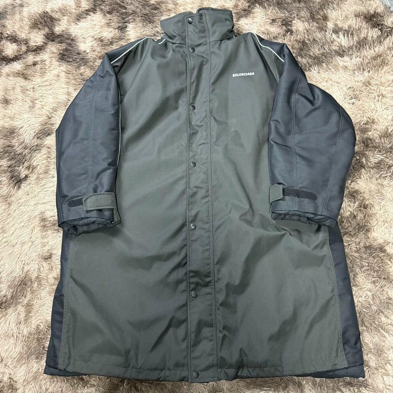 Balenciaga Balenciaga Logo Long Cotton Parka Coat Size US L / EU 52-54 / 3 - 1 Thumbnail