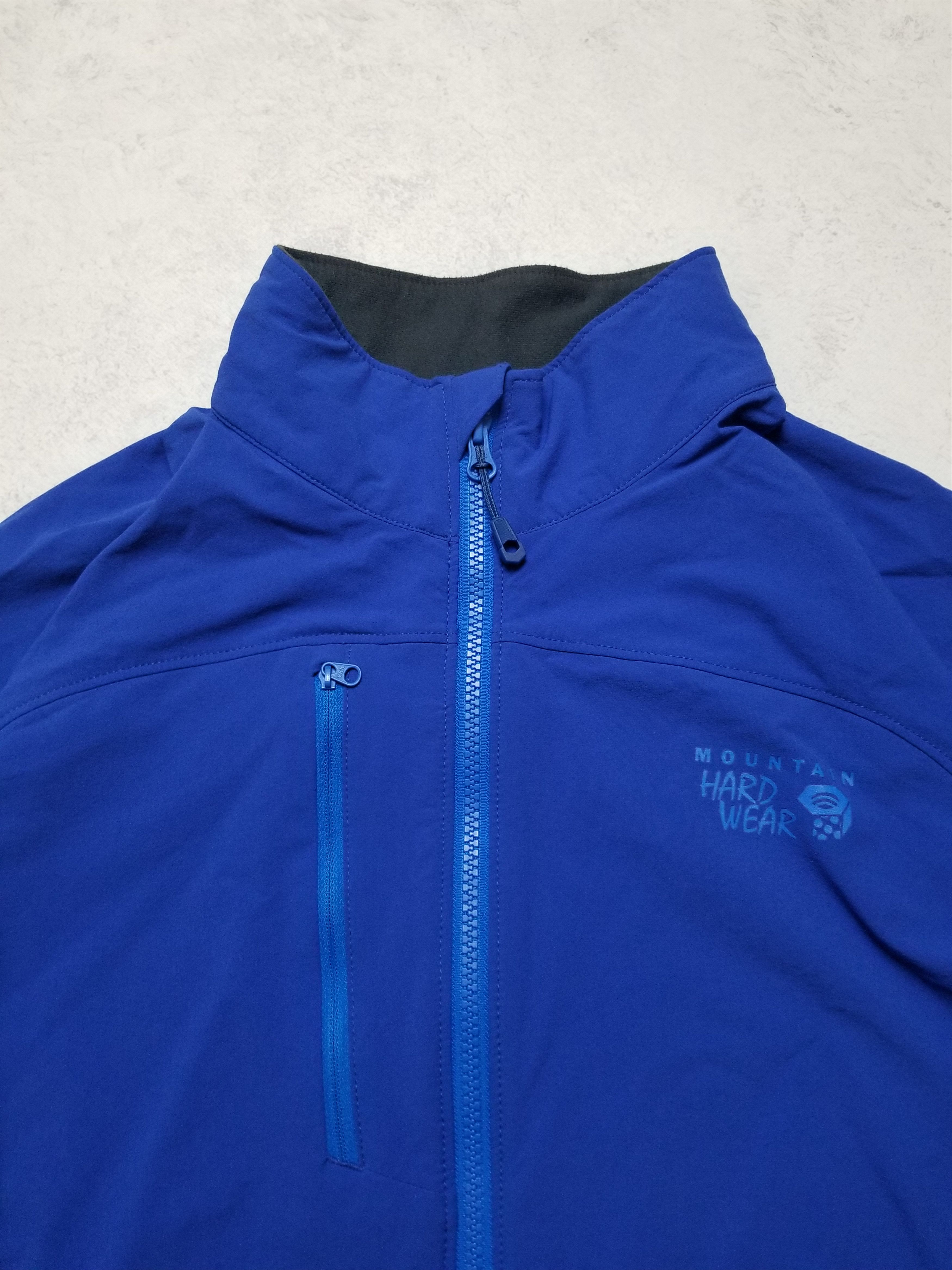 Mountain Equipment Company Mountain Hardwear Lightweight Blue Softshell Packable Jacket Size US L / EU 52-54 / 3 - 11 Thumbnail