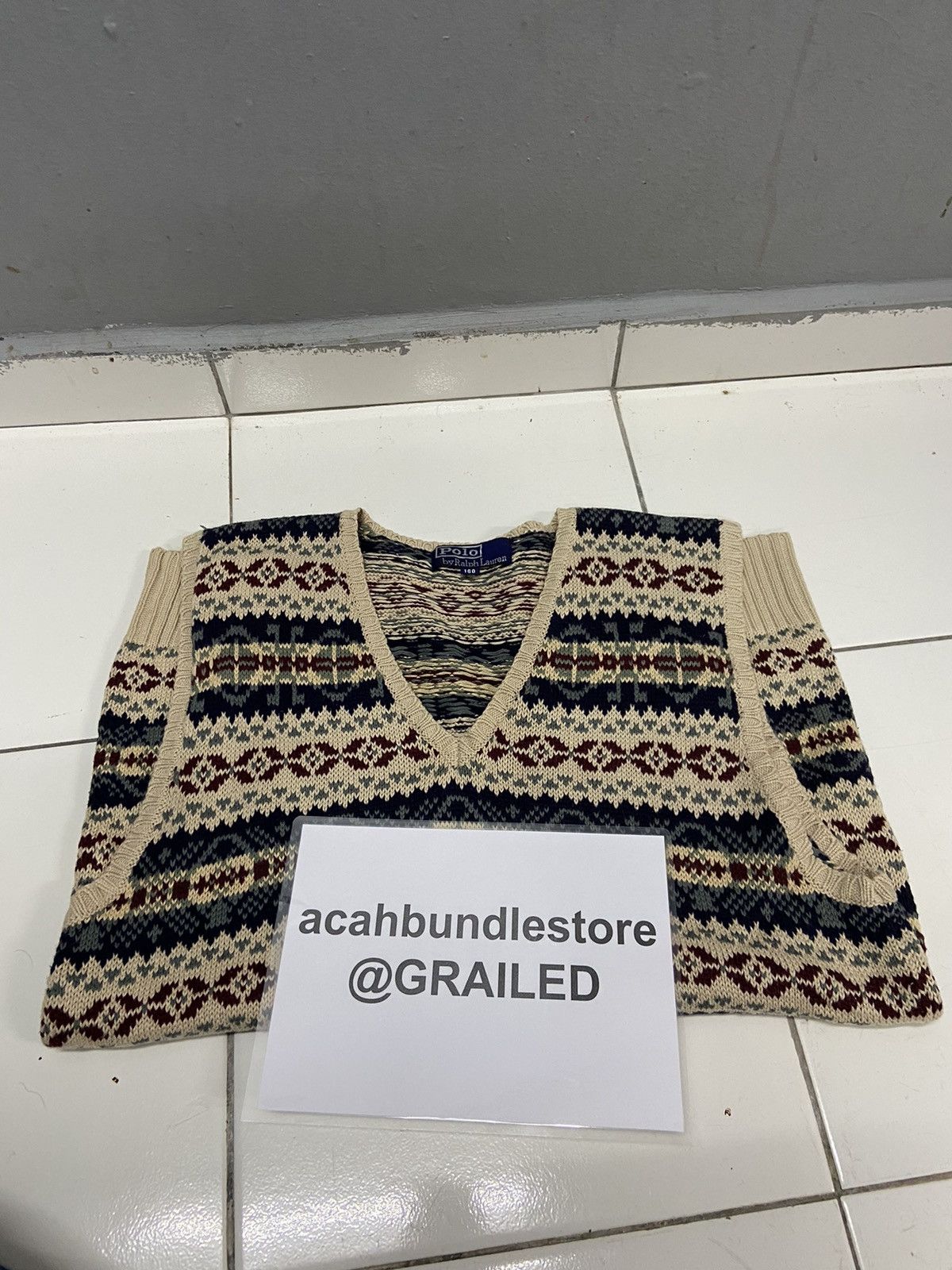 Polo Ralph Lauren POLO RALPH LAUREN 160 KNITWEAR VEST Size US S / EU 44-46 / 1 - 13 Thumbnail