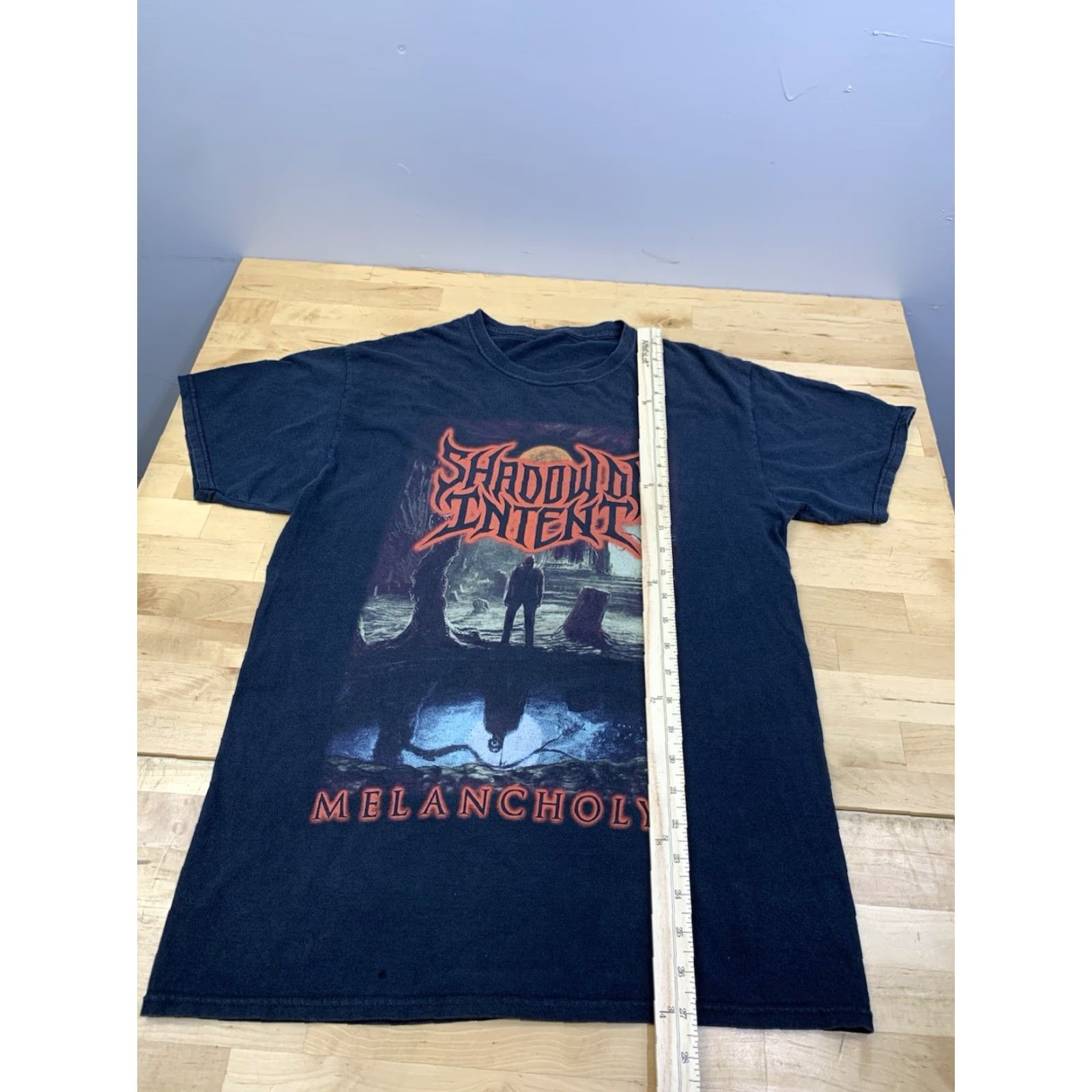 Vintage Shadow of Intent Band Shirt Mens S Black Melancholy World Tour 11647 Size US S / EU 44-46 / 1 - 4 Thumbnail