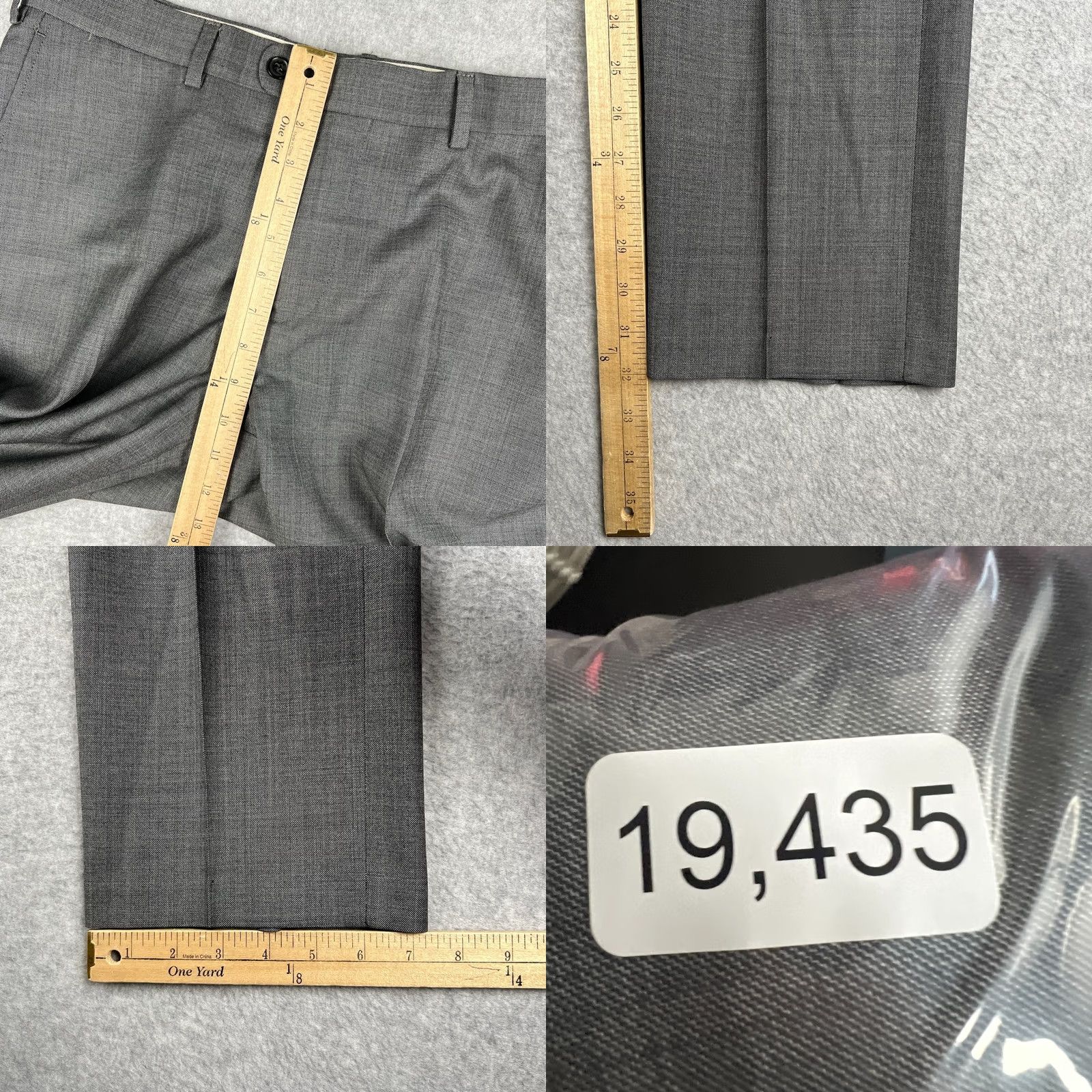 Suitsupply Suitsupply Coat Mens 40 Gray Perennial Wool Suit Blazer Pants Set 40L 32x32 Grey Size 40R - 10 Thumbnail