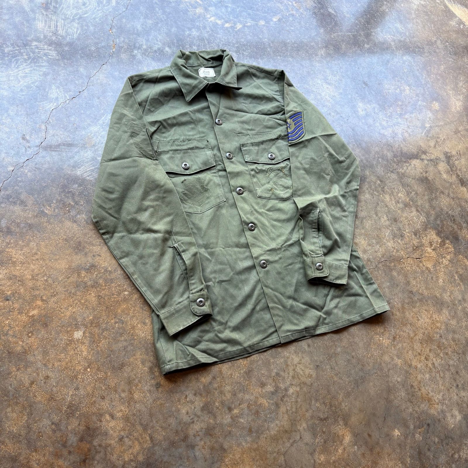 Vintage Vintage 60's OG-507 US Military Vietnam Shirt Size US L / EU 52-54 / 3 - 2 Thumbnail