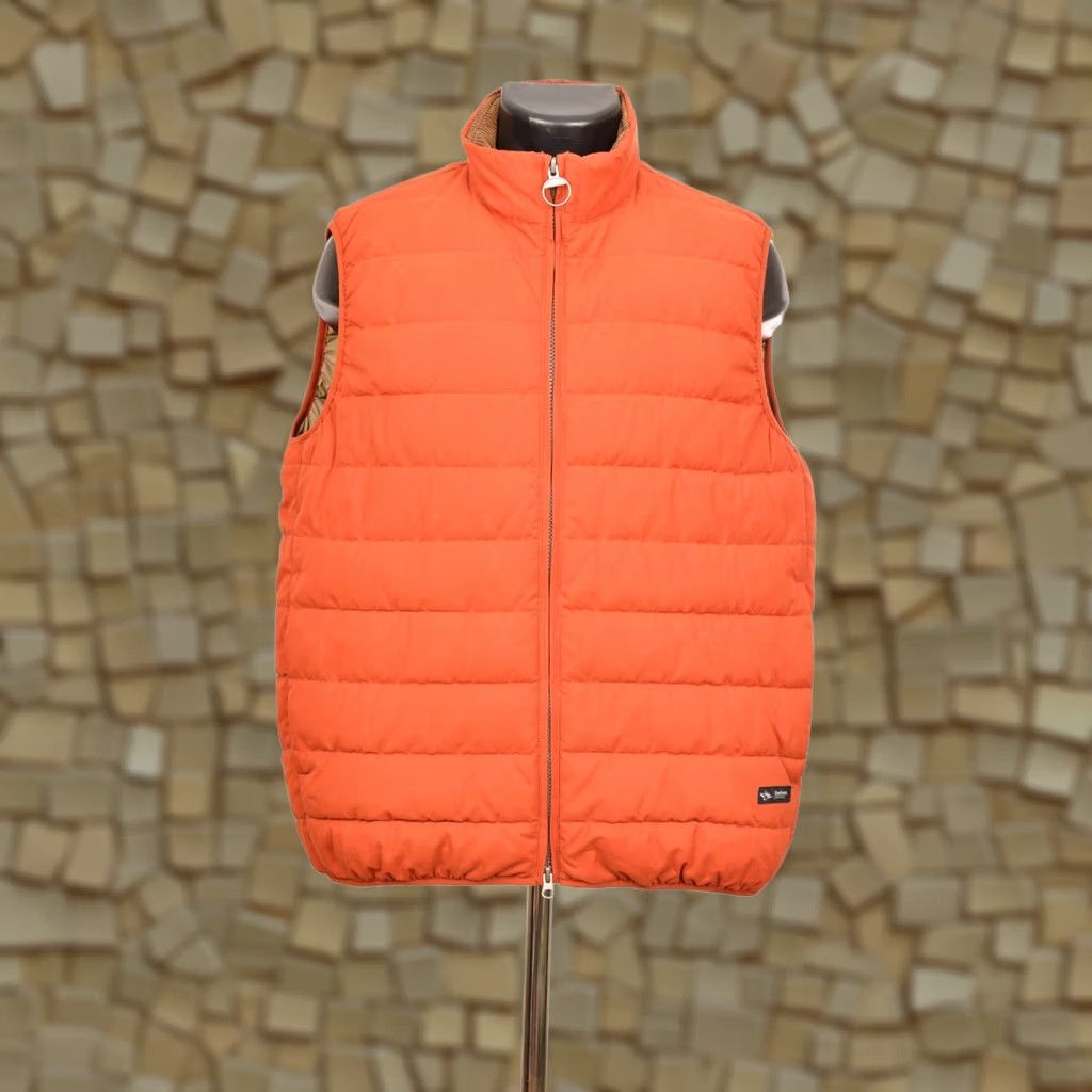 Barbour DDP Barbour Vest Gilet MGI0089 L Orange Mens Barbour FibreDown Puffer Vest Ves t Size US L / EU 52-54 / 3 - 1 Thumbnail