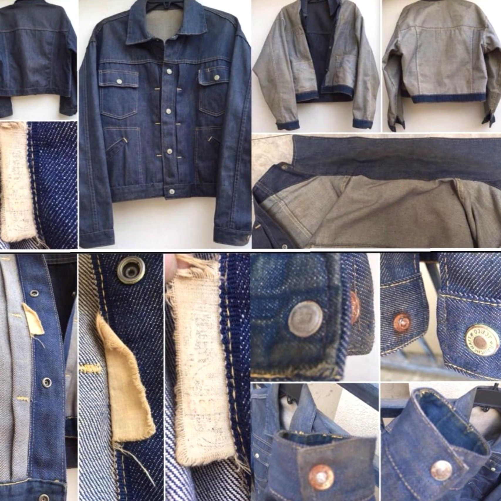 Denime VINTAGE Ranchcraft Denim Jacket Western Jean Jacket Ranch 23 In Pit To Pit Rockabilly Blue Adult L Mens Jacket Size US 33 - 2 Thumbnail