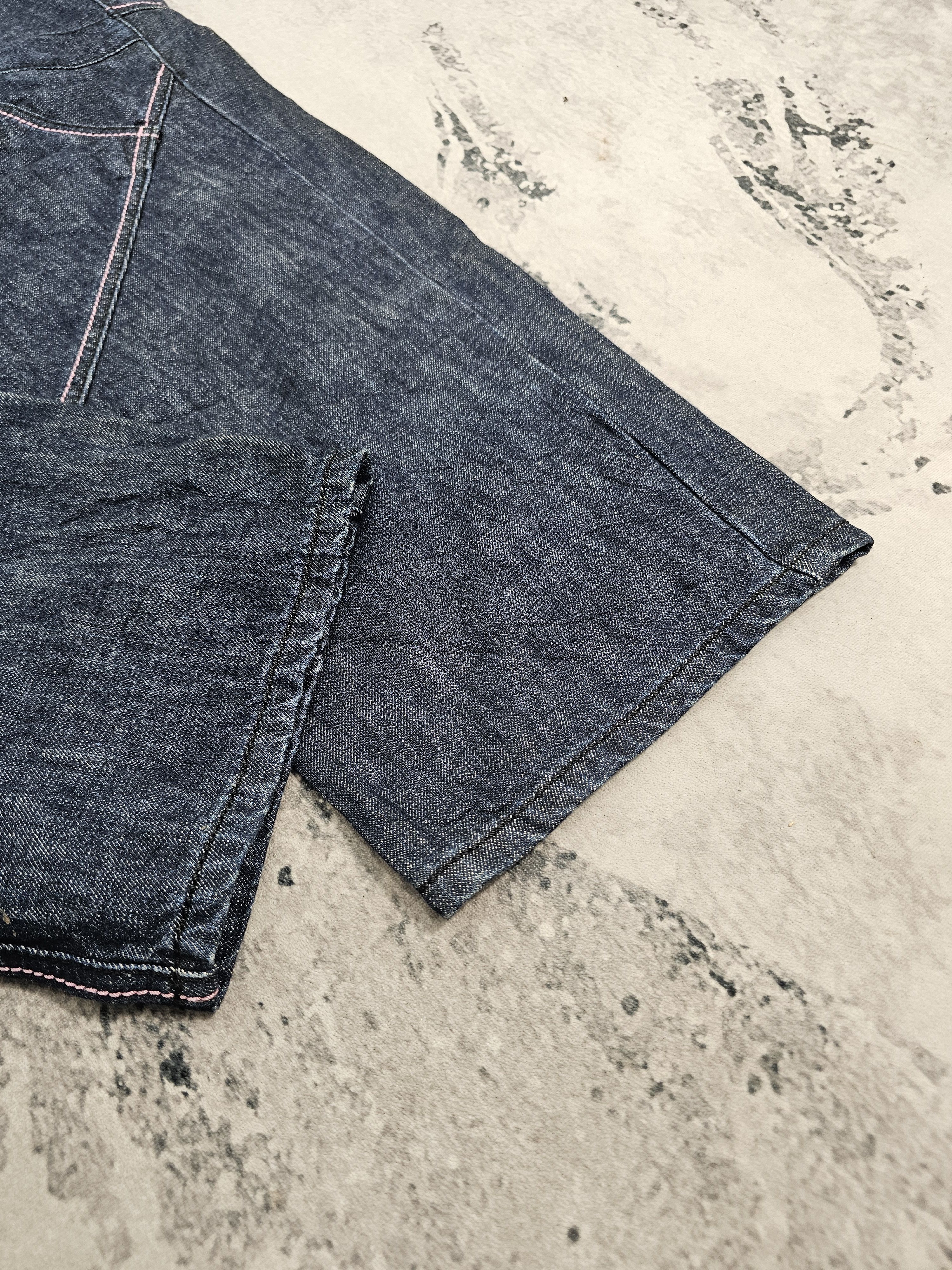 Japanese Brand BRUCE-PEE Crazy Multi Pockets Punk Design Jeans JB0282 Size US 33 - 12 Thumbnail