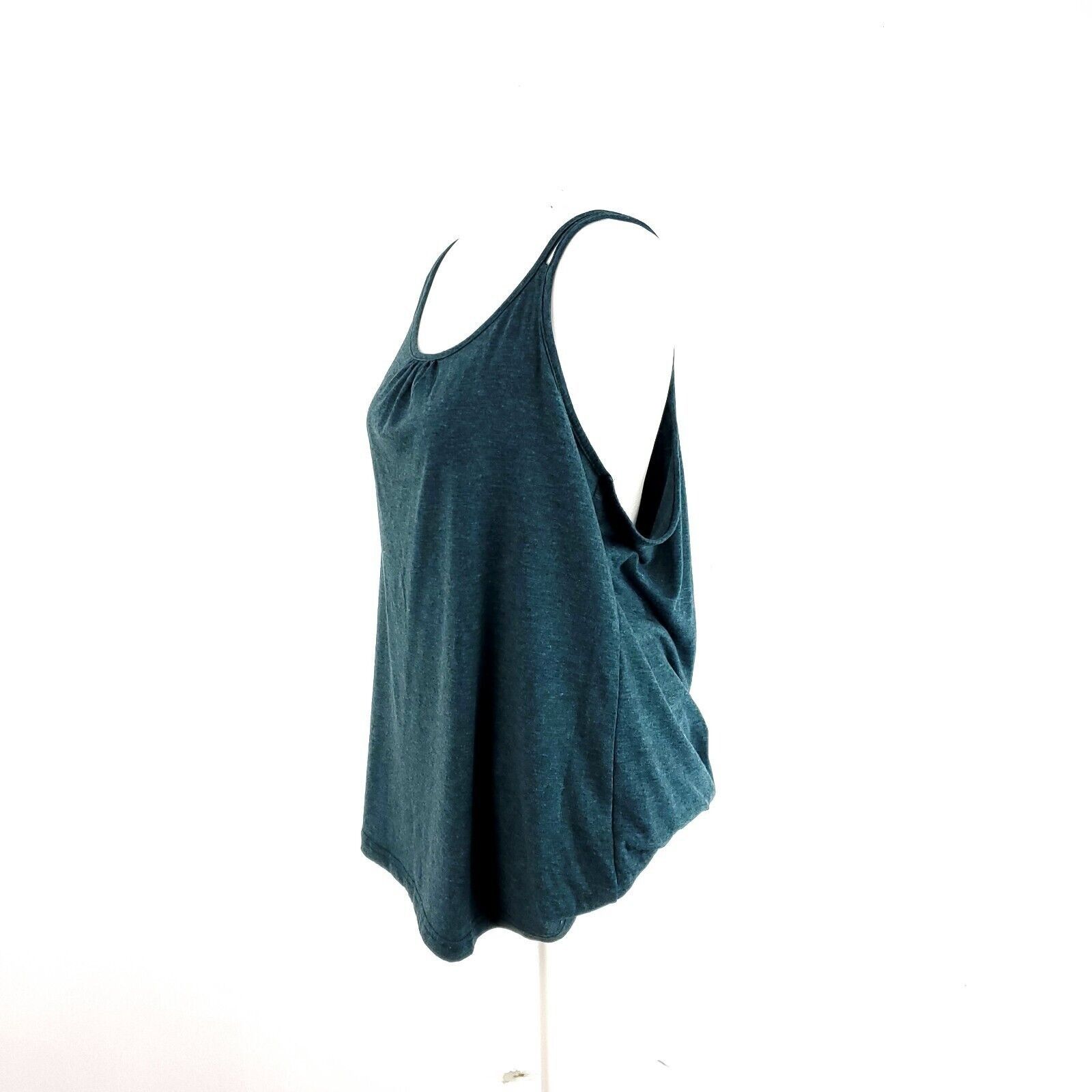 Designer Hibelle Large Green Tank Top Round Neck Size L / US 10 / IT 46 - 2 Thumbnail