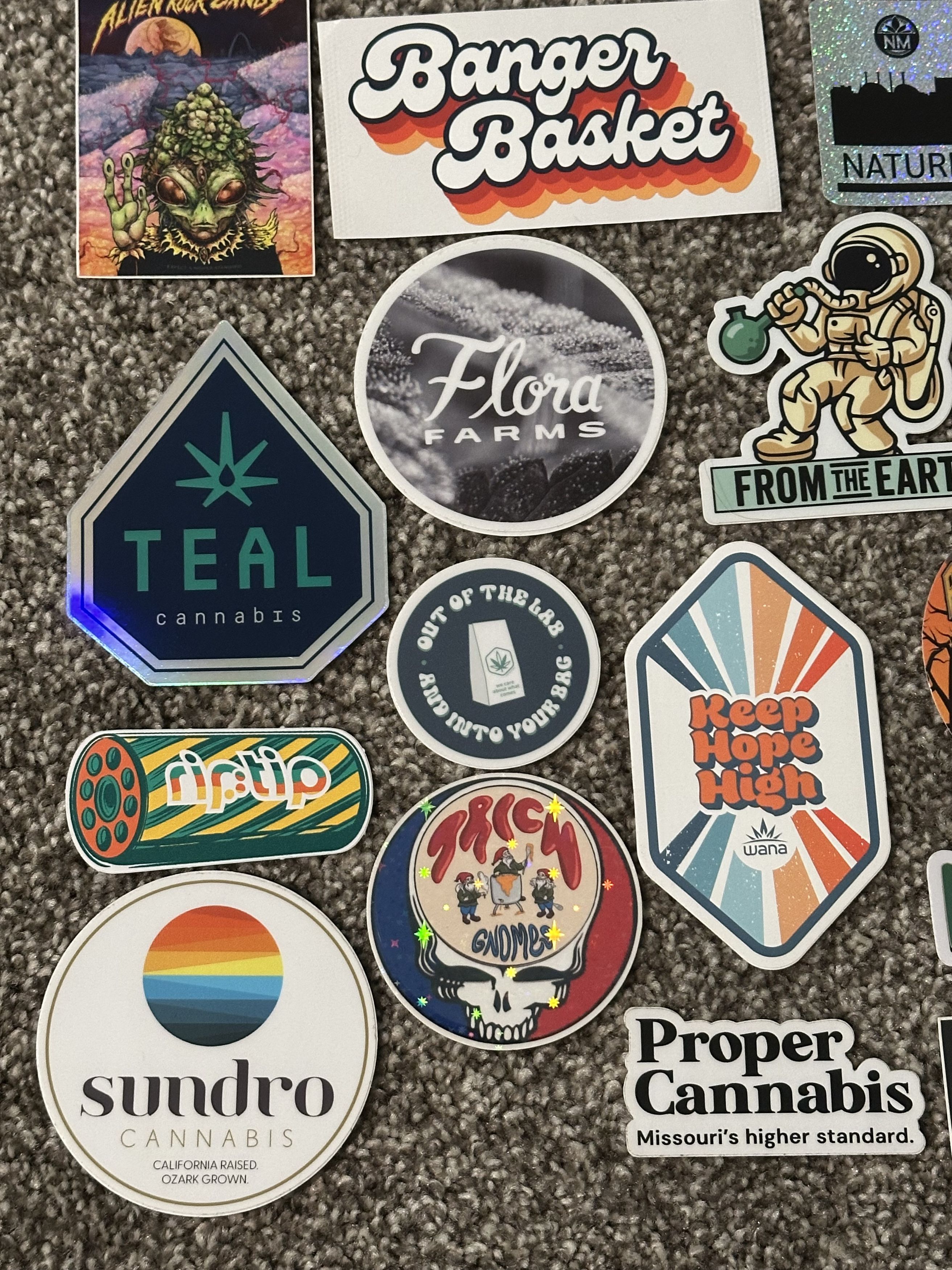 Vintage 30 Assorted Cannabis sticker lot Size ONE SIZE - 3 Thumbnail