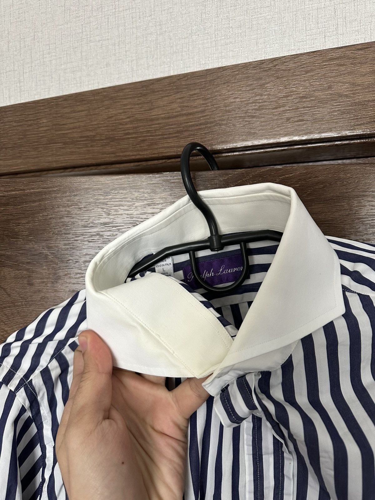Ralph Lauren Purple Label Polo Ralph Lauren Purple Label Shirt Button Up L/S Striped Size US L / EU 52-54 / 3 - 15 Thumbnail