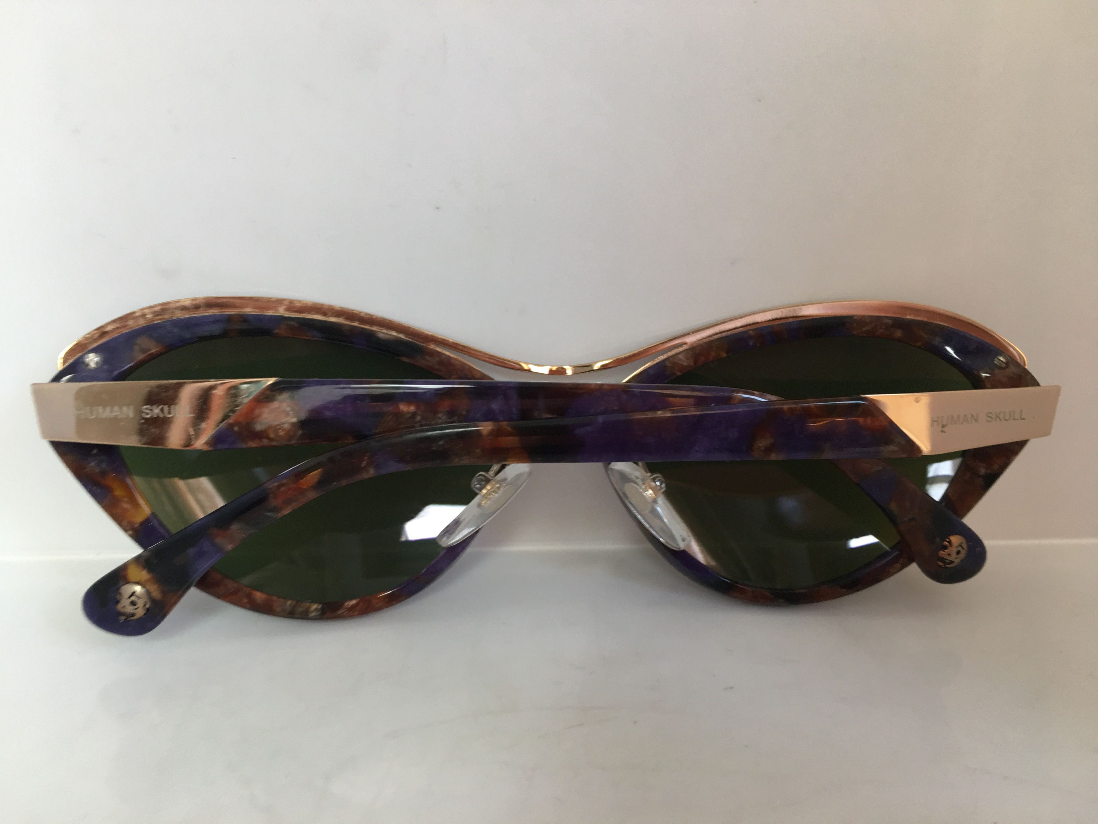Vintage Vintage Human Skull H1500SCat Eyee Sunglasses Frame Size ONE SIZE - 7 Thumbnail
