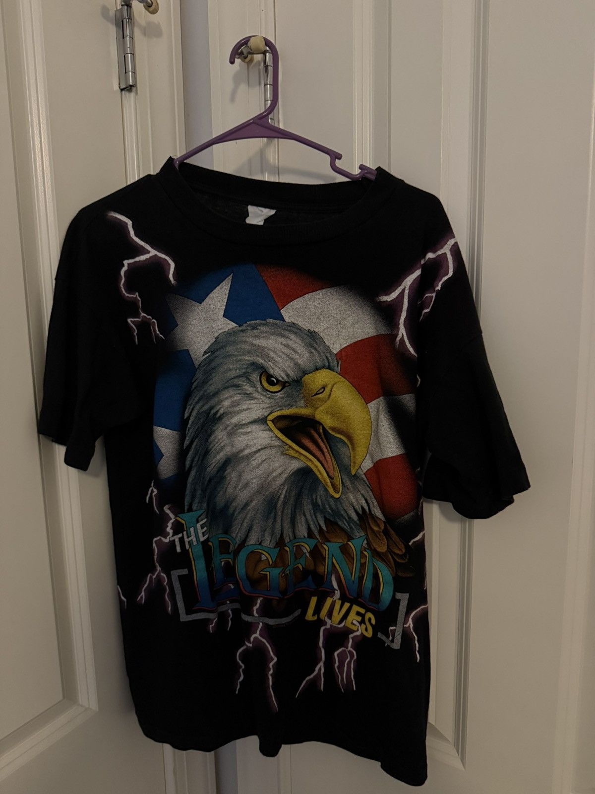 Vintage American Thunder Eagle T-Shirt Size US L / EU 52-54 / 3 - 1 Thumbnail