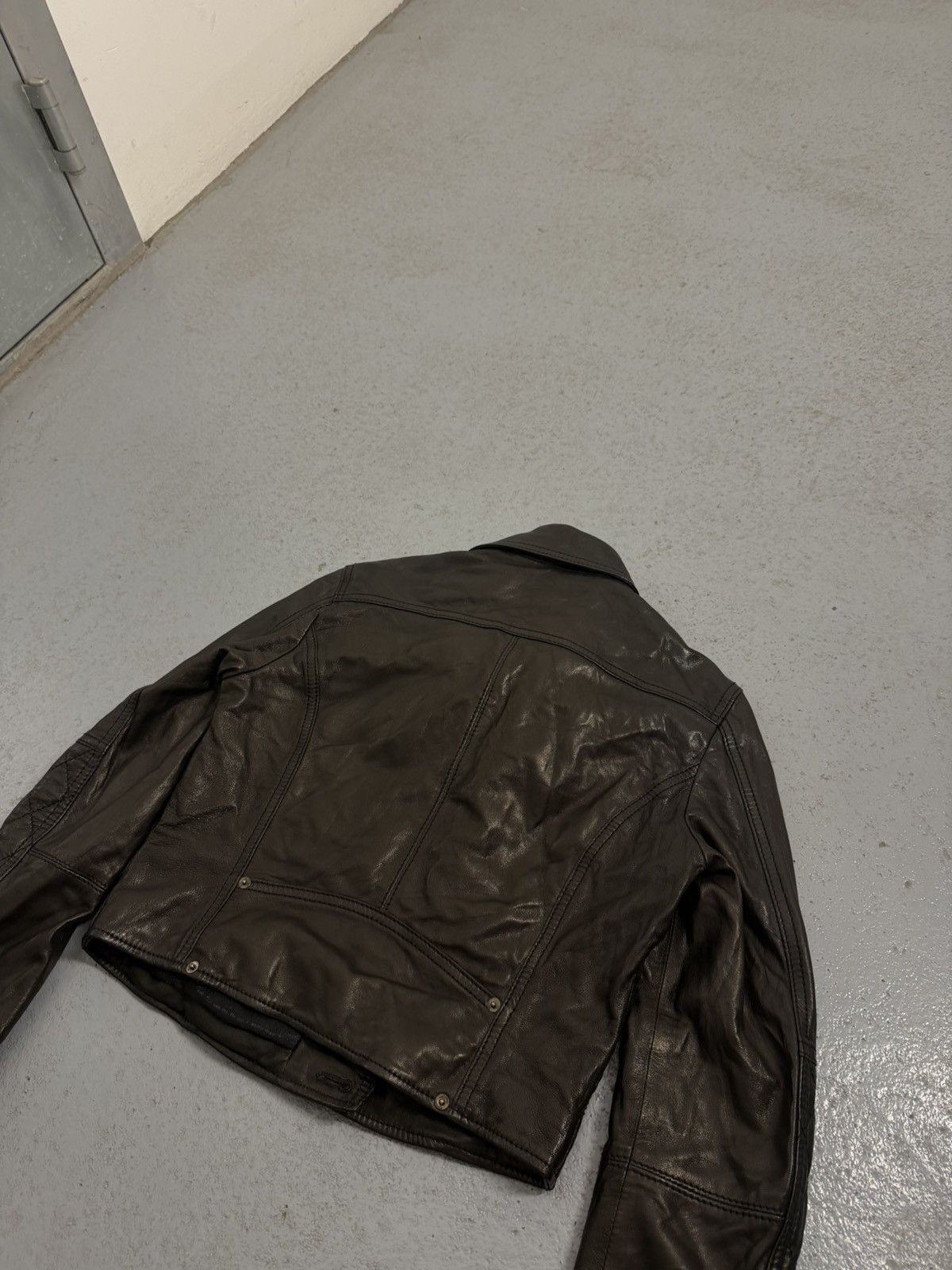 John Galliano John Galliano Biker Leather Cropped Jacket Size US XS / EU 42 / 0 - 18 Thumbnail