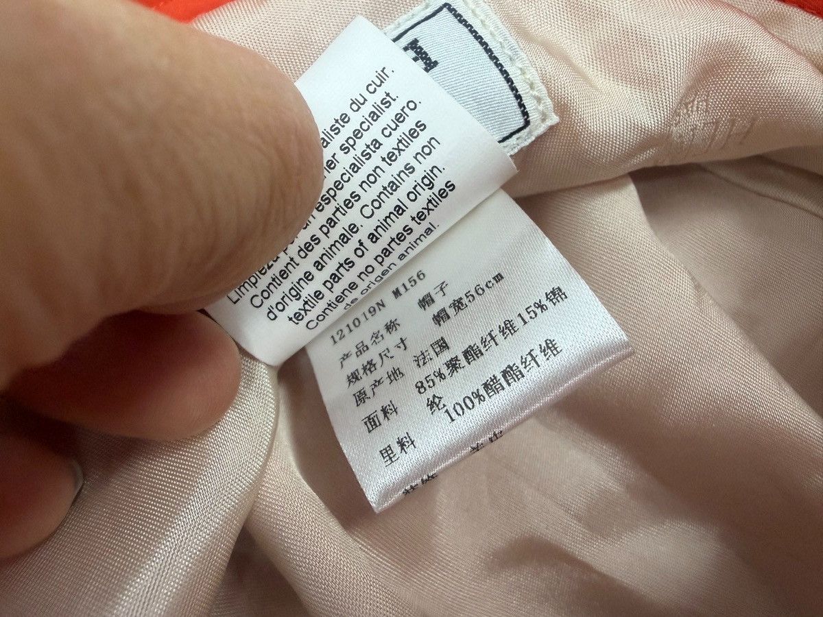 Hermes Hermes cotton Panama hat in red/orange Size ONE SIZE - 6 Thumbnail