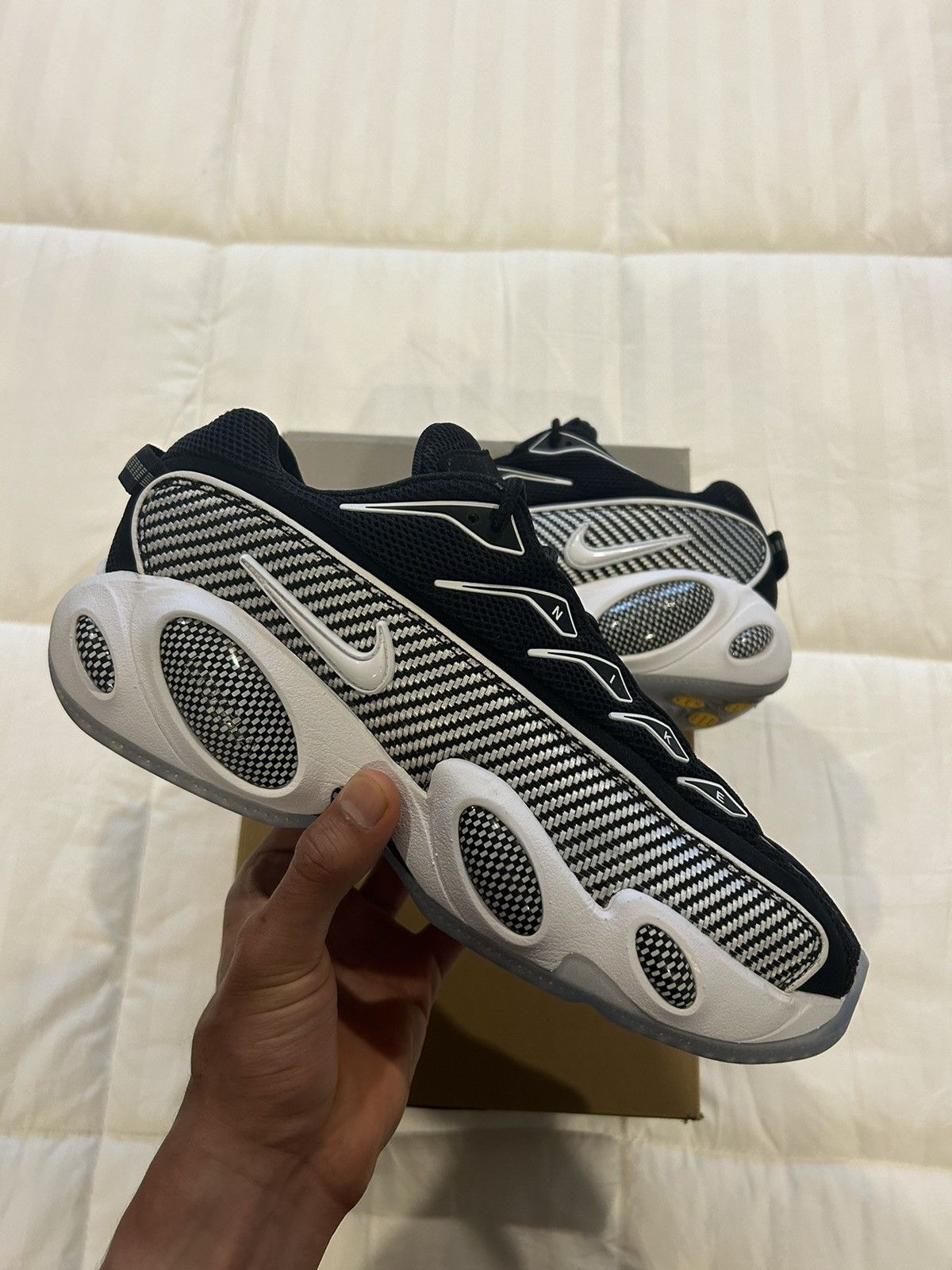 image of Drake x Nike Nocta Glide Black White Color Size 10 Shoes, Men's