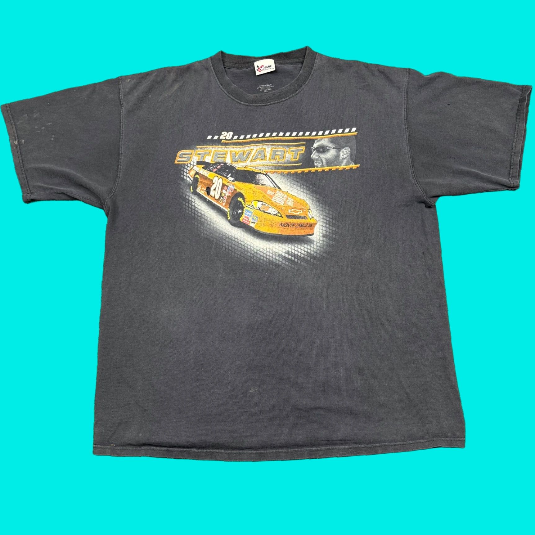 Chase Authentics VINTAGE Chase Authentics T Shirt Men's 2XL Black Distressed Graphic Print Crew Neck Short Sleeve 100% Cotton Size US XXL / EU 58 / 5 - 1 Thumbnail