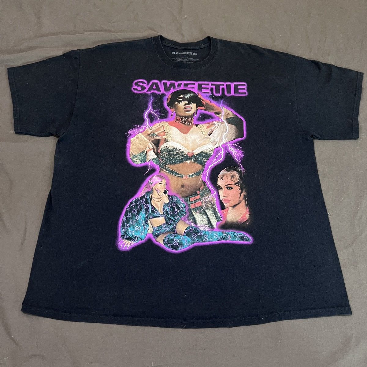 Band Tees × Rap Tees Saweetie Promo Tee 2XL Hiphop Oversized Size US XXL / EU 58 / 5 - 2 Thumbnail