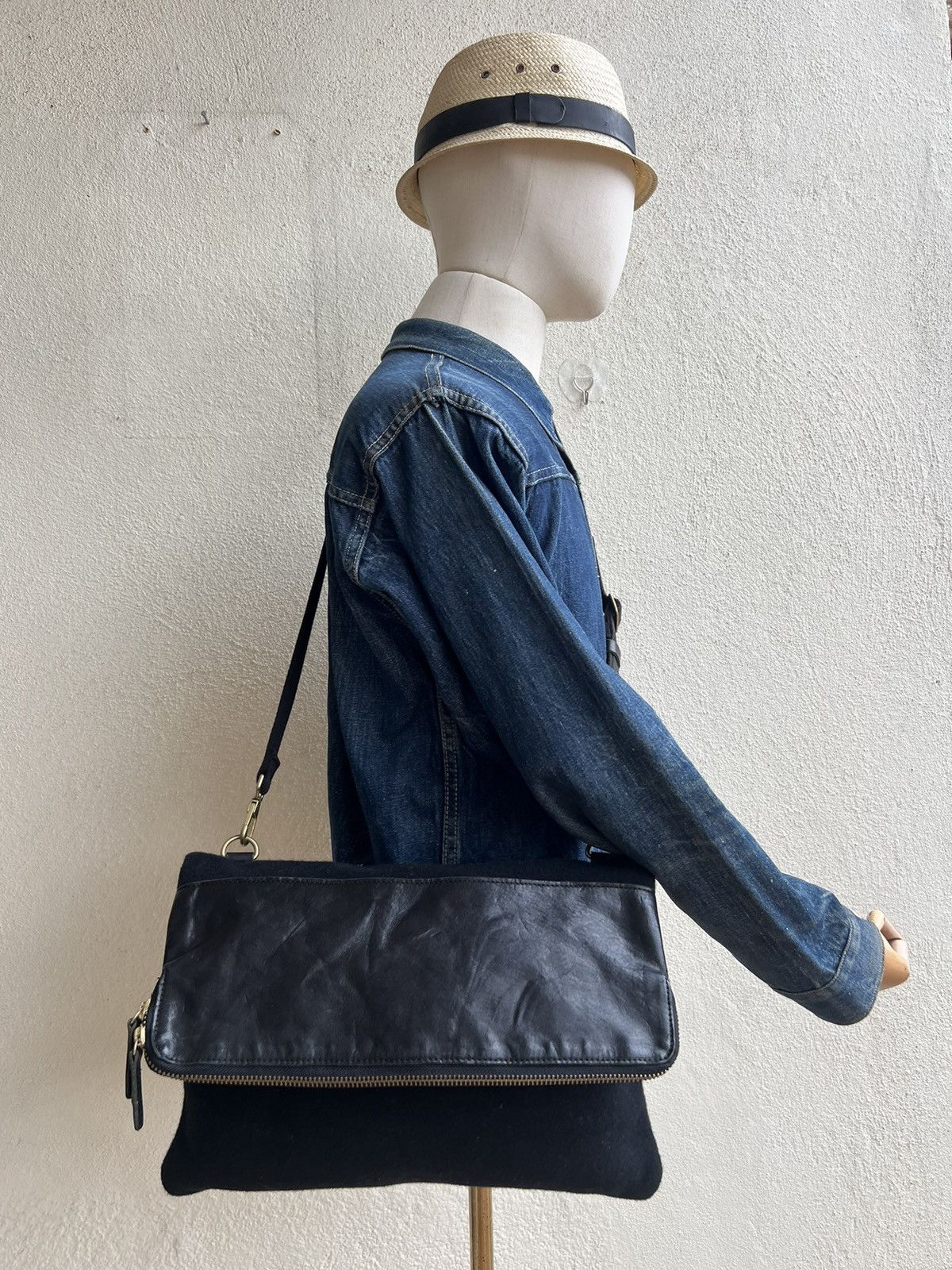 Leather Otias Japan Hybrid Wool Leather Bag Size ONE SIZE - 20 Thumbnail