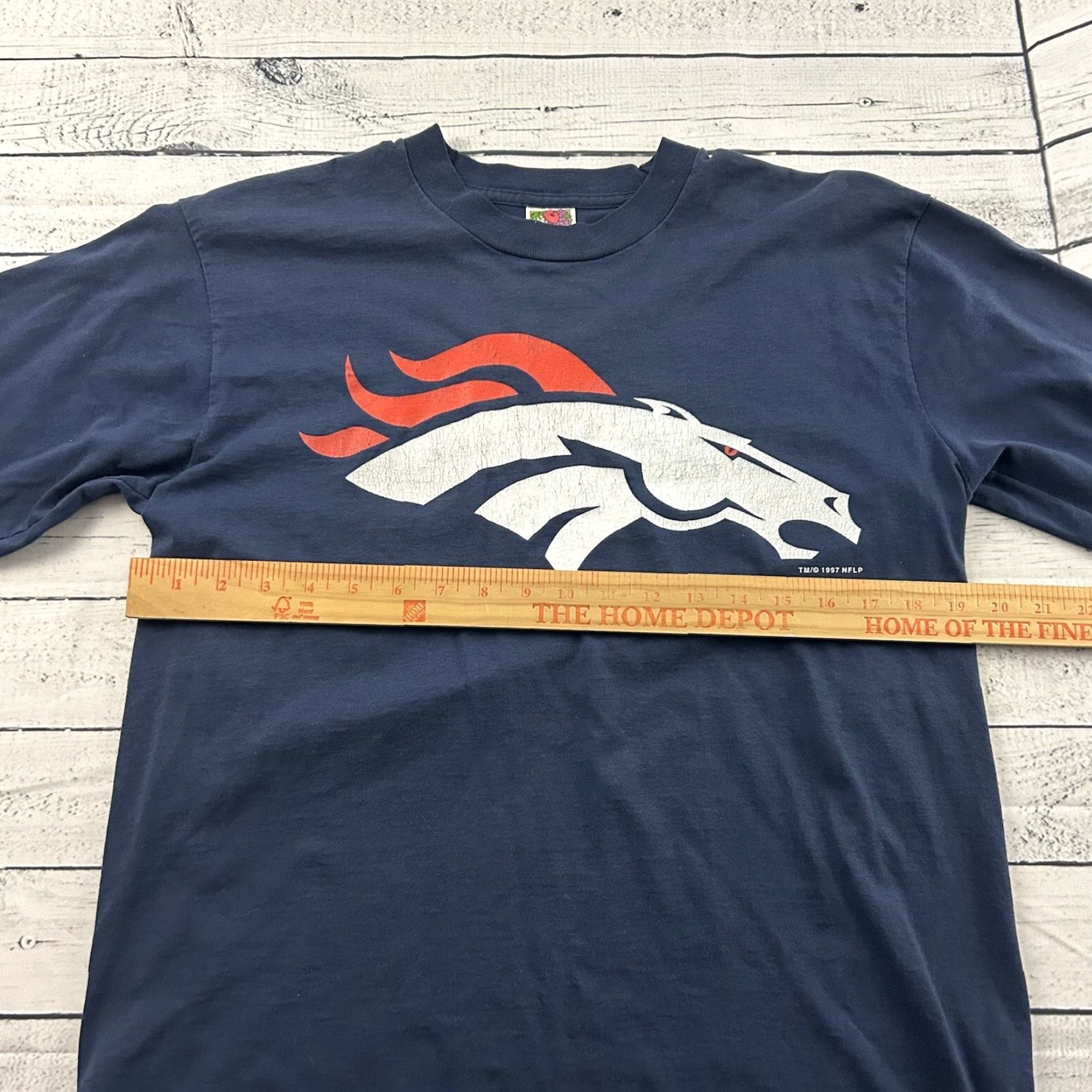 Fruit Of The Loom VINTAGE Denver Broncos Long Sleeve T-Shirt Mens L Blue Fruit of the Loom Size US L / EU 52-54 / 3 - 5 Thumbnail
