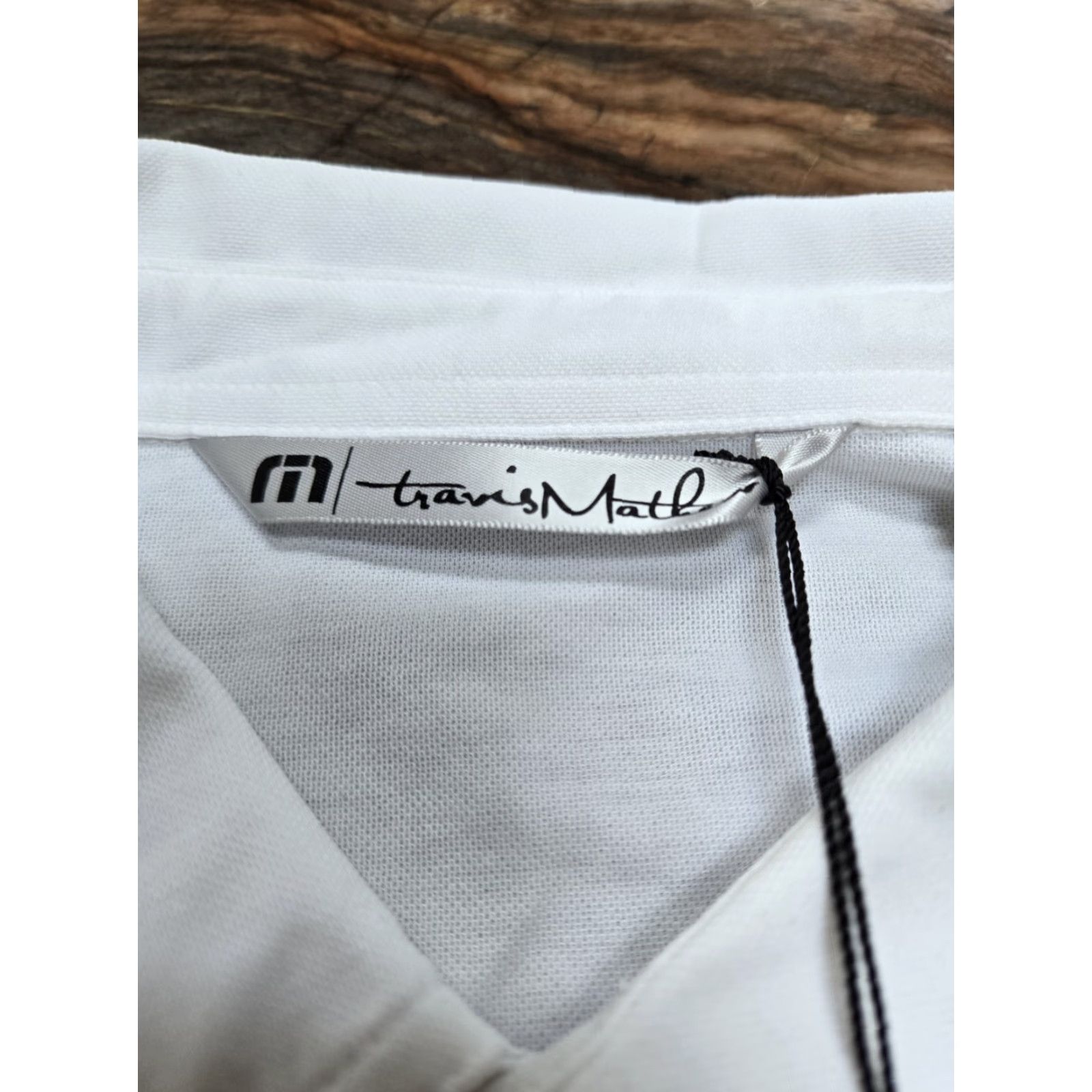 TravisMathew NWT Travis Mathew Mens White Striped Spread Collar Long Sleeve Golf Performance Polo 2XL Athletic Breathable NWT Size US XXL / EU 58 / 5 - 7 Thumbnail