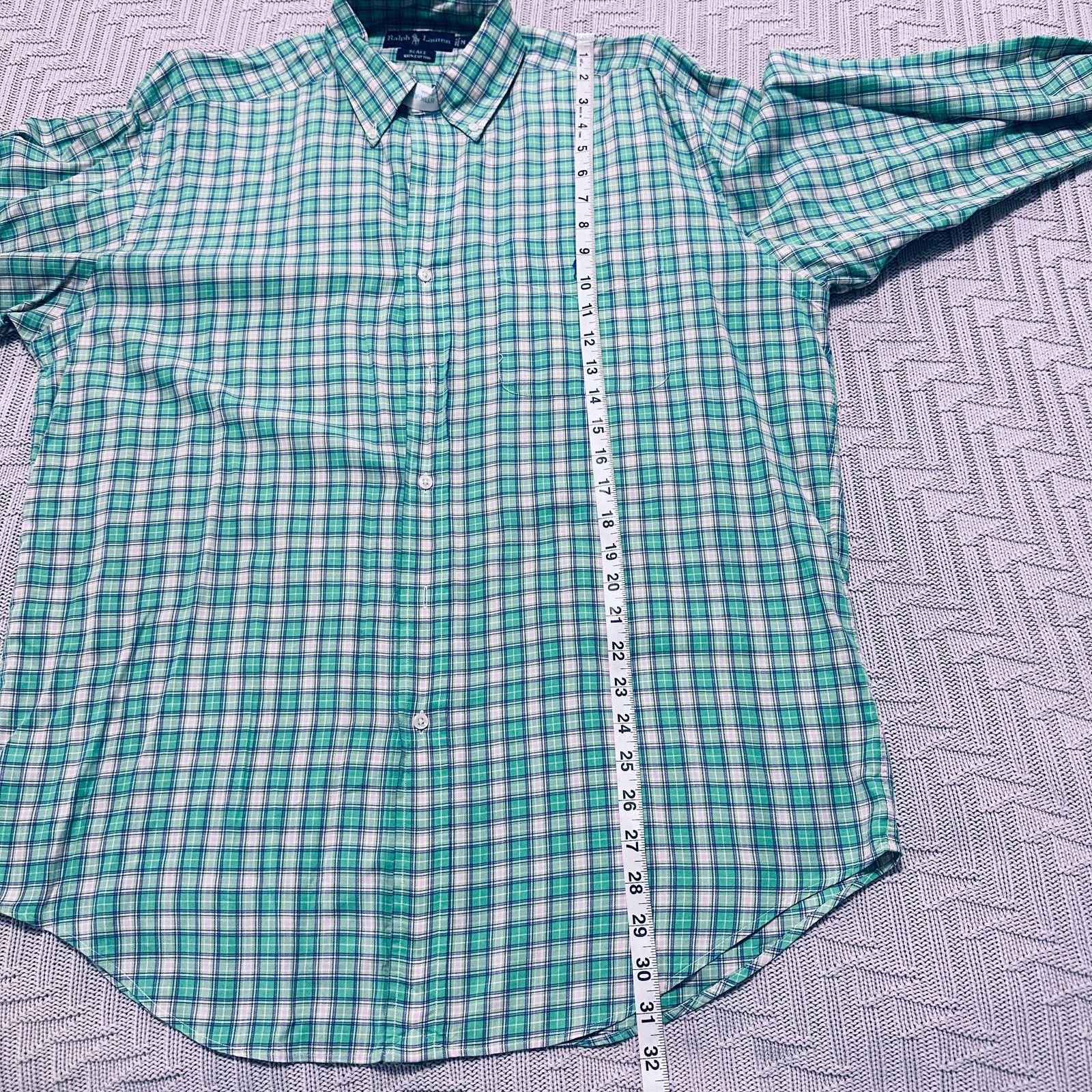Ralph Lauren Ralph Lauren green summer plaid Blake fit button down Size US M / EU 48-50 / 2 - 7 Thumbnail