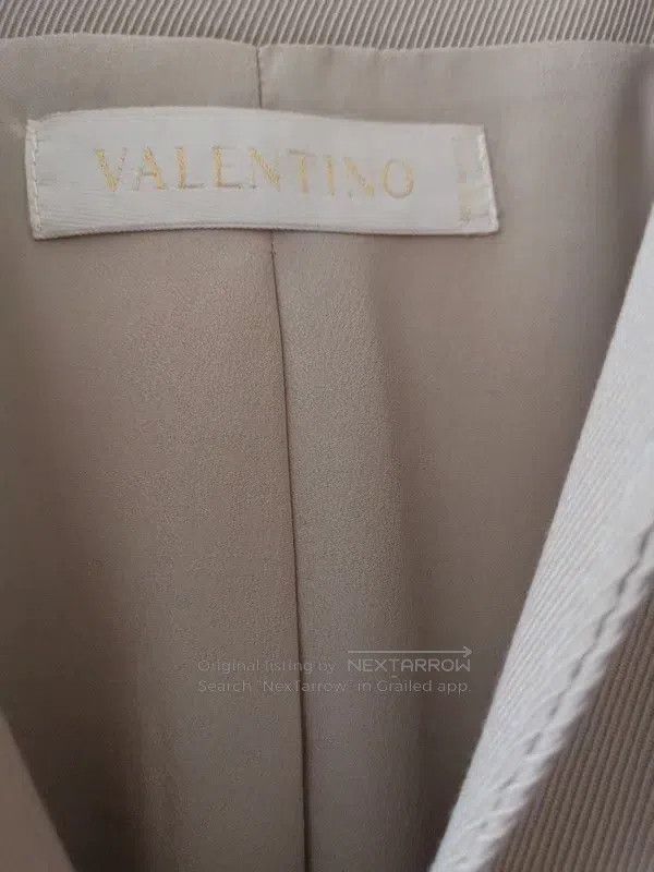 Valentino Valentino Beige jacket coat Size L / US 10 / IT 46 - 8 Thumbnail