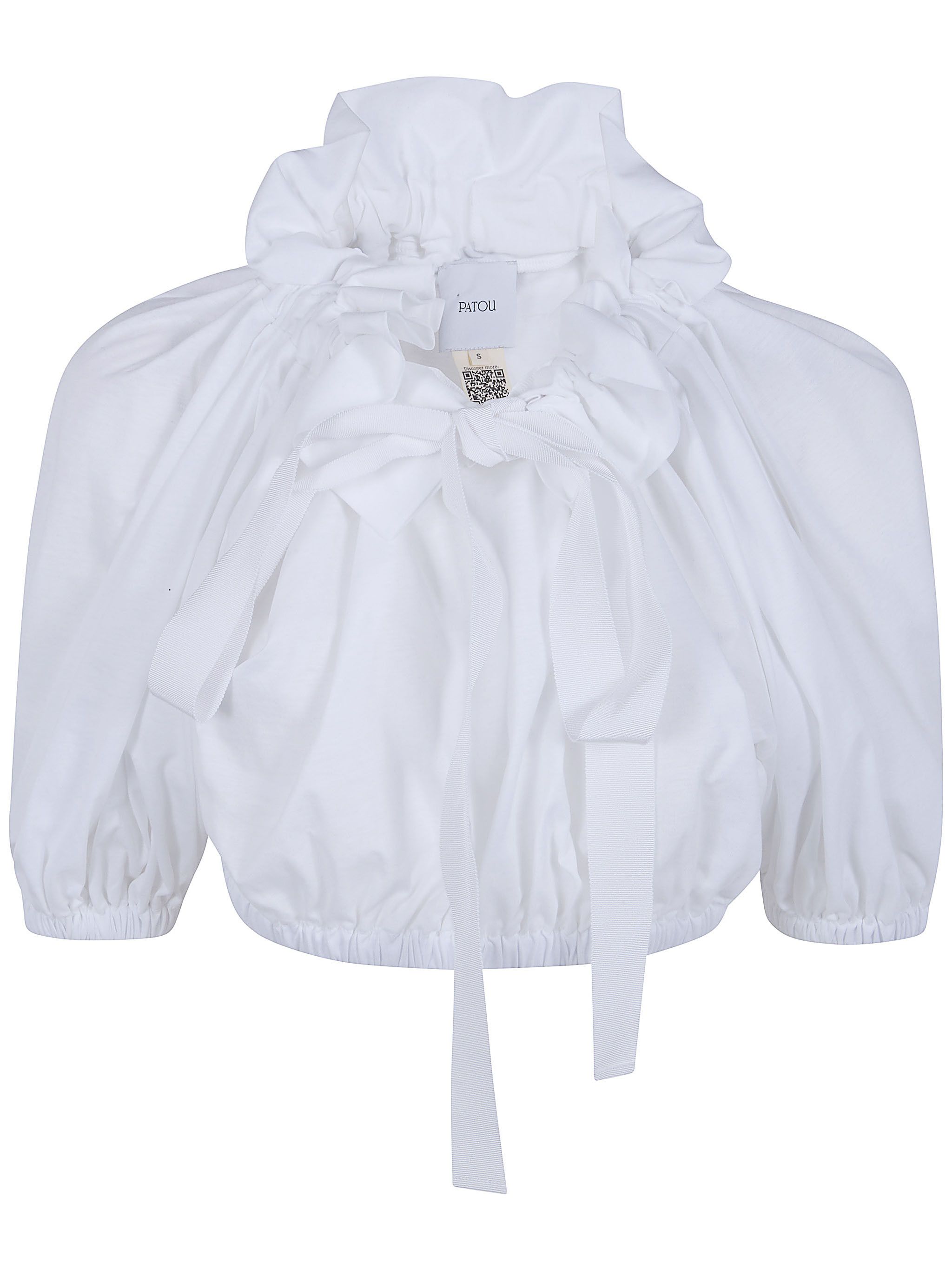 Patou CROPPED VOLUME JERSEY TOP Size S / US 4 / IT 40 - 1 Thumbnail