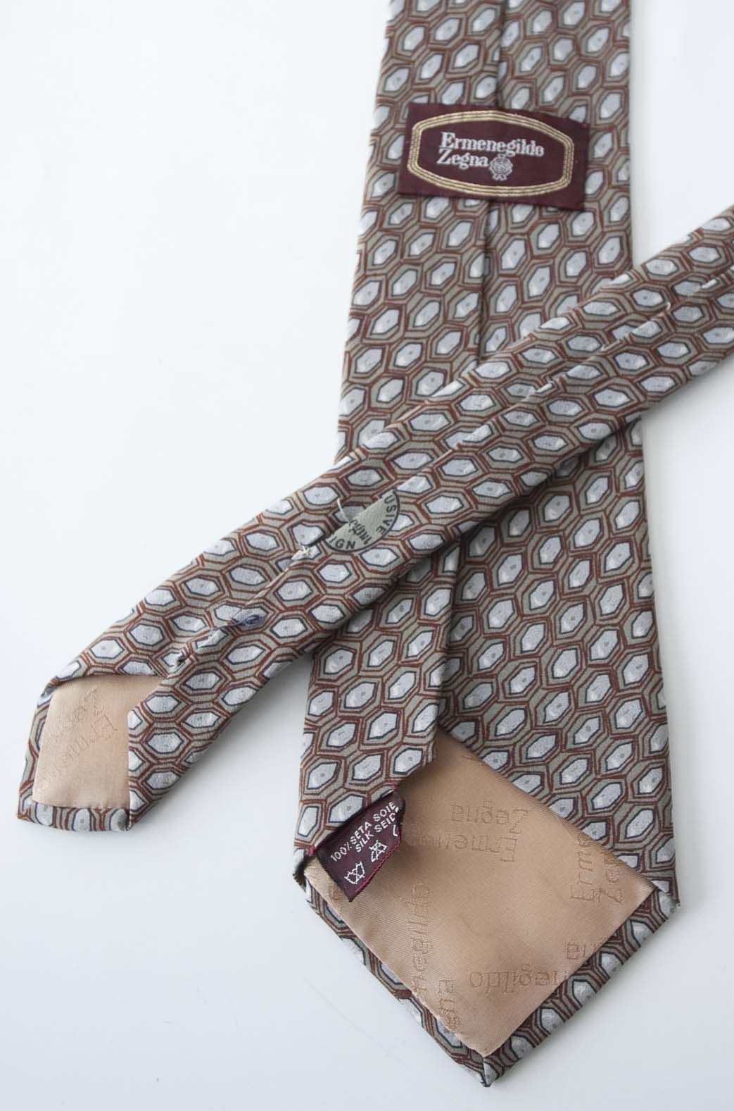Ermenegildo Zegna × Vintage Ermenegildo Zegna Tie 100% Silk Made in Italy Vintage Size ONE SIZE - 3 Thumbnail
