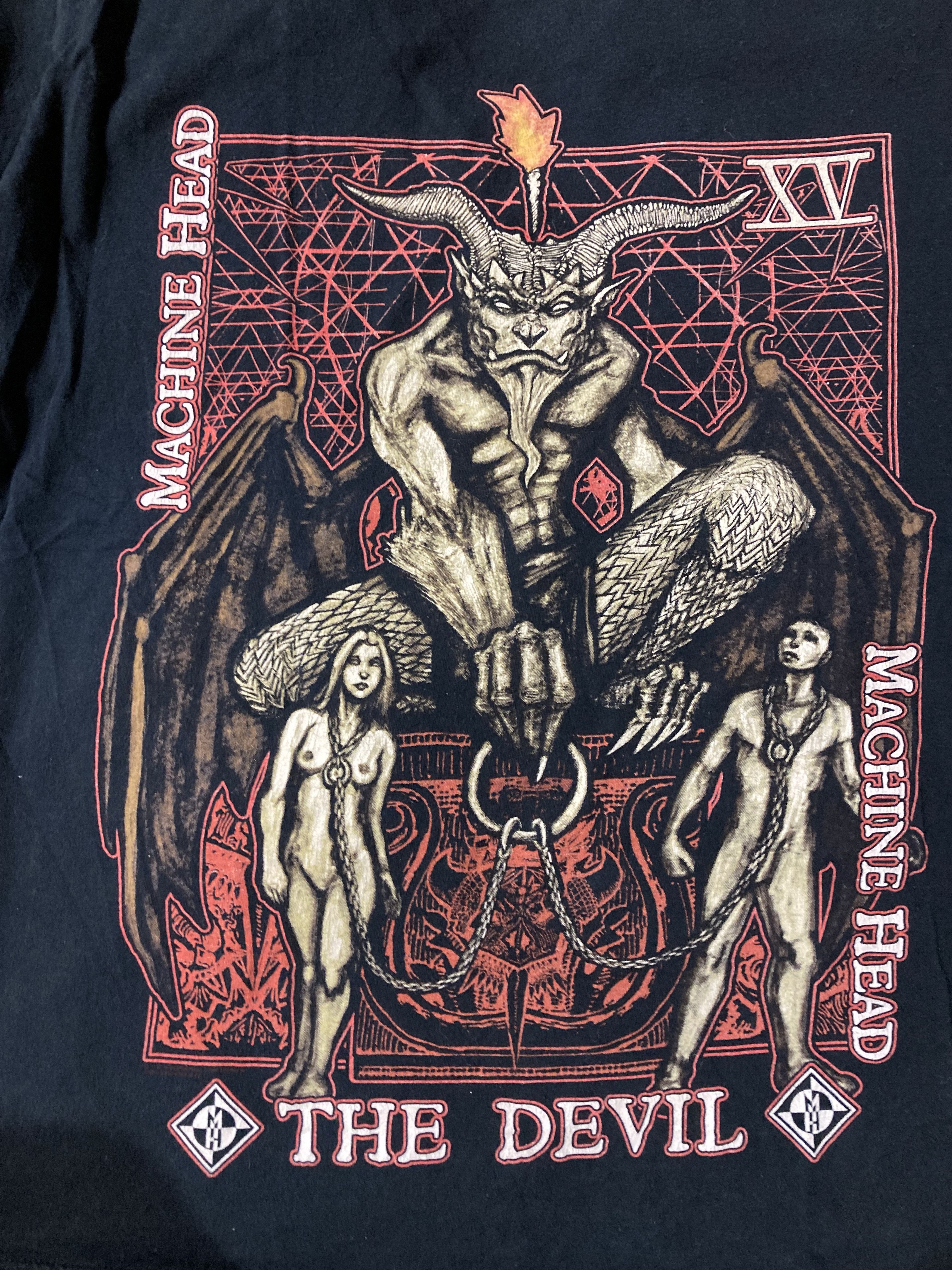 Band Tees Vintage Machine Head XV Devil 2013 Metal Thrash Tee Size US L / EU 52-54 / 3 - 4 Thumbnail