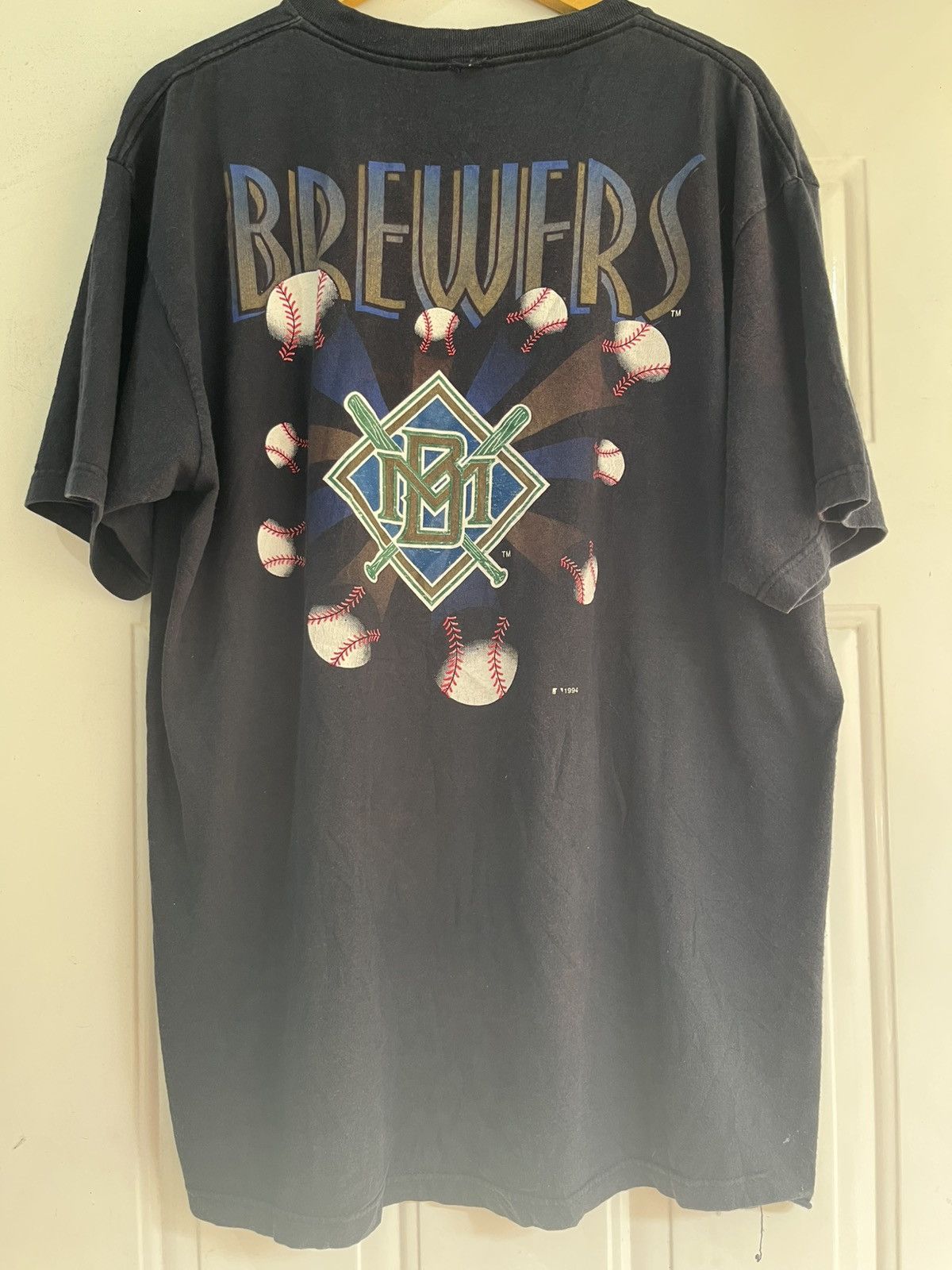 Vintage Vintage MLB Milwaukee Brewers 90’s Size US XL / EU 56 / 4 - 4 Thumbnail