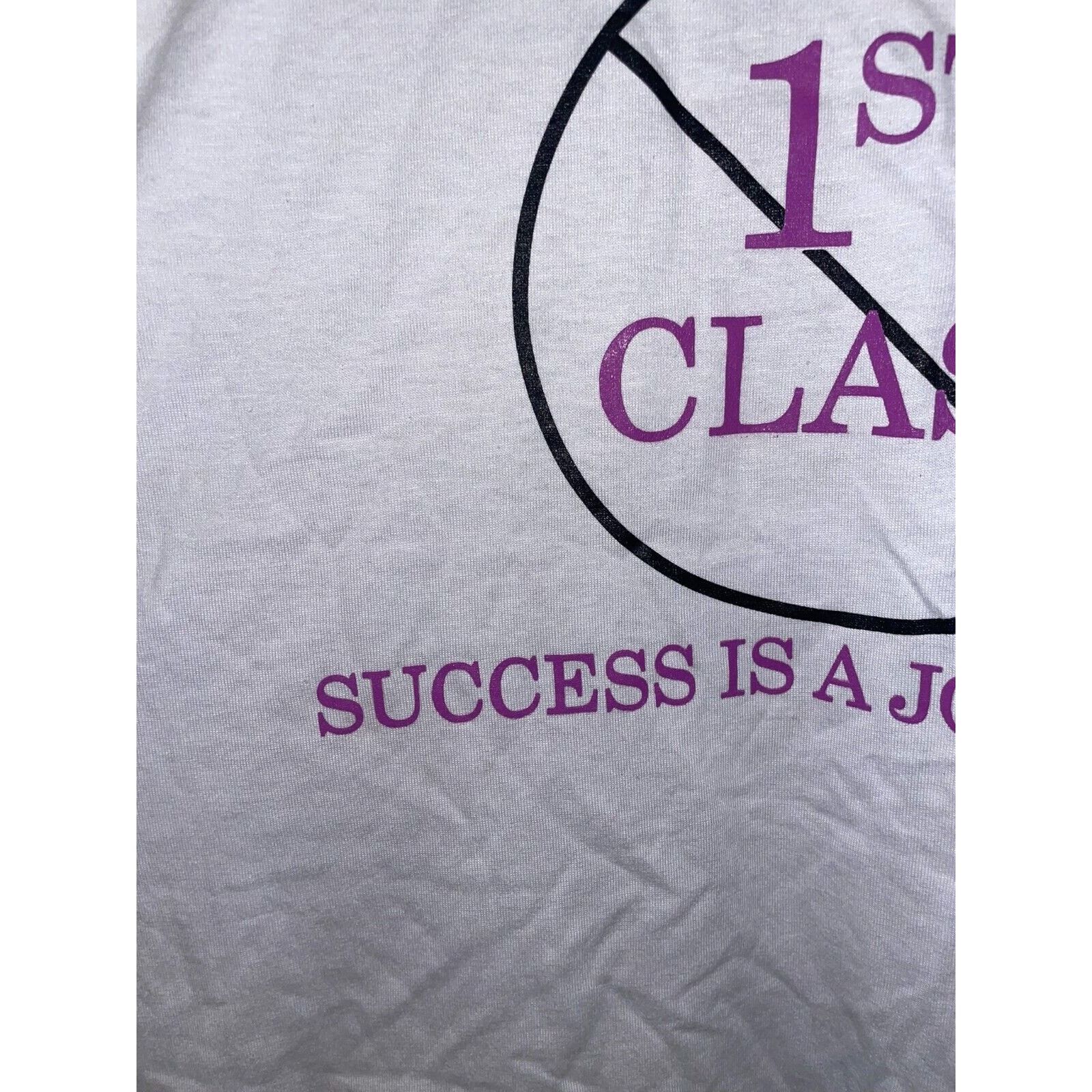 Jerzees Vintage Success Shirt 1st Class Success Is A Journey Tee 90s Size US L / EU 52-54 / 3 - 4 Thumbnail