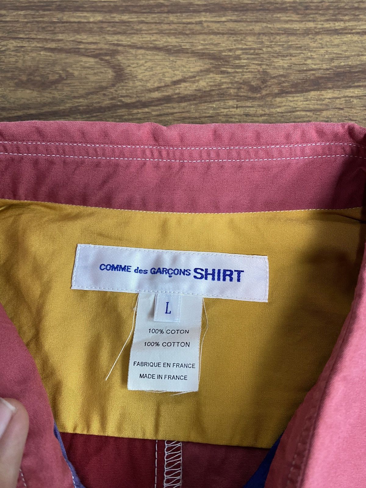 Comme des Garcons CDG Multicolor Block Shirt Size US L / EU 52-54 / 3 - 6 Thumbnail