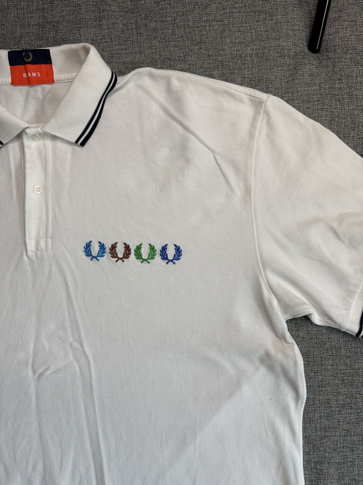 Fred Perry Fred Perry Beams Big Logo Collar white T-Shirt Size US L / EU 52-54 / 3 - 6 Thumbnail