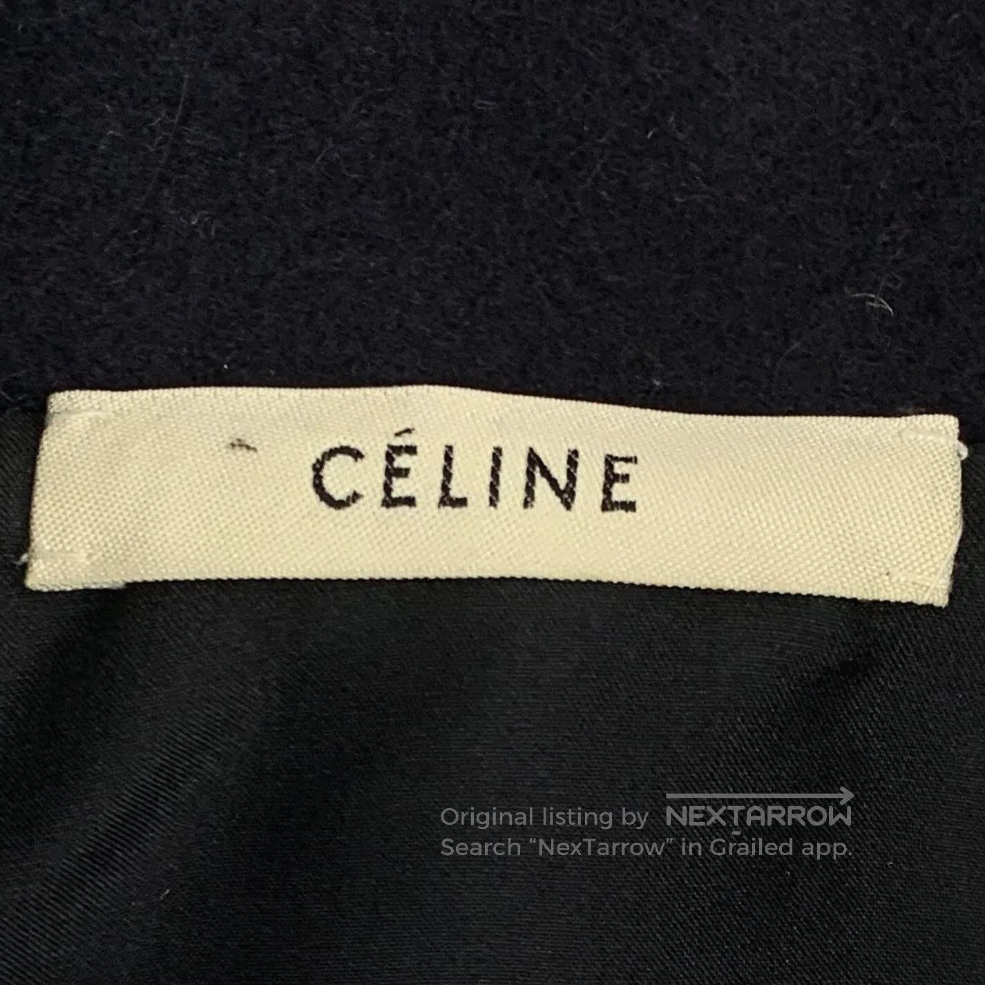 Celine CELINE Navy blue wool lapel double-breasted long sleeve co Size XS / US 0-2 / IT 36-38 - 5 Thumbnail
