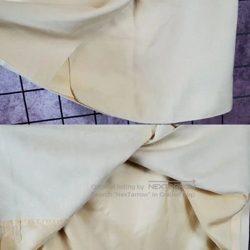 Dior Dior Midi Skirt in Light Yellow Linen Blend . Size 27" / US 4 / IT 40 - 6 Thumbnail