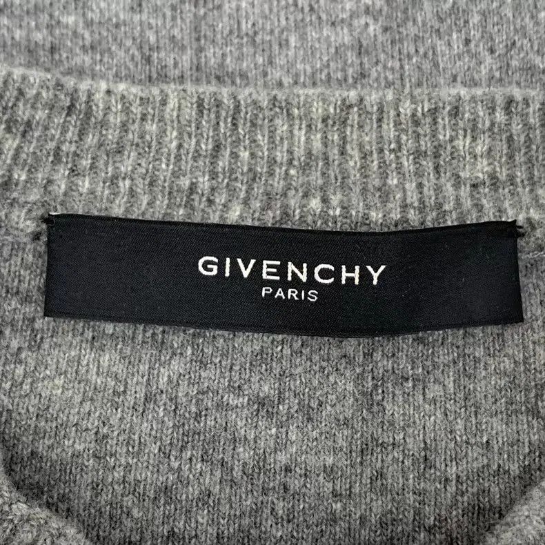 Givenchy Givenchy Gray Wool Crew Neck Long-Sleeve Knit Sweater Size US M / EU 48-50 / 2 - 5 Thumbnail