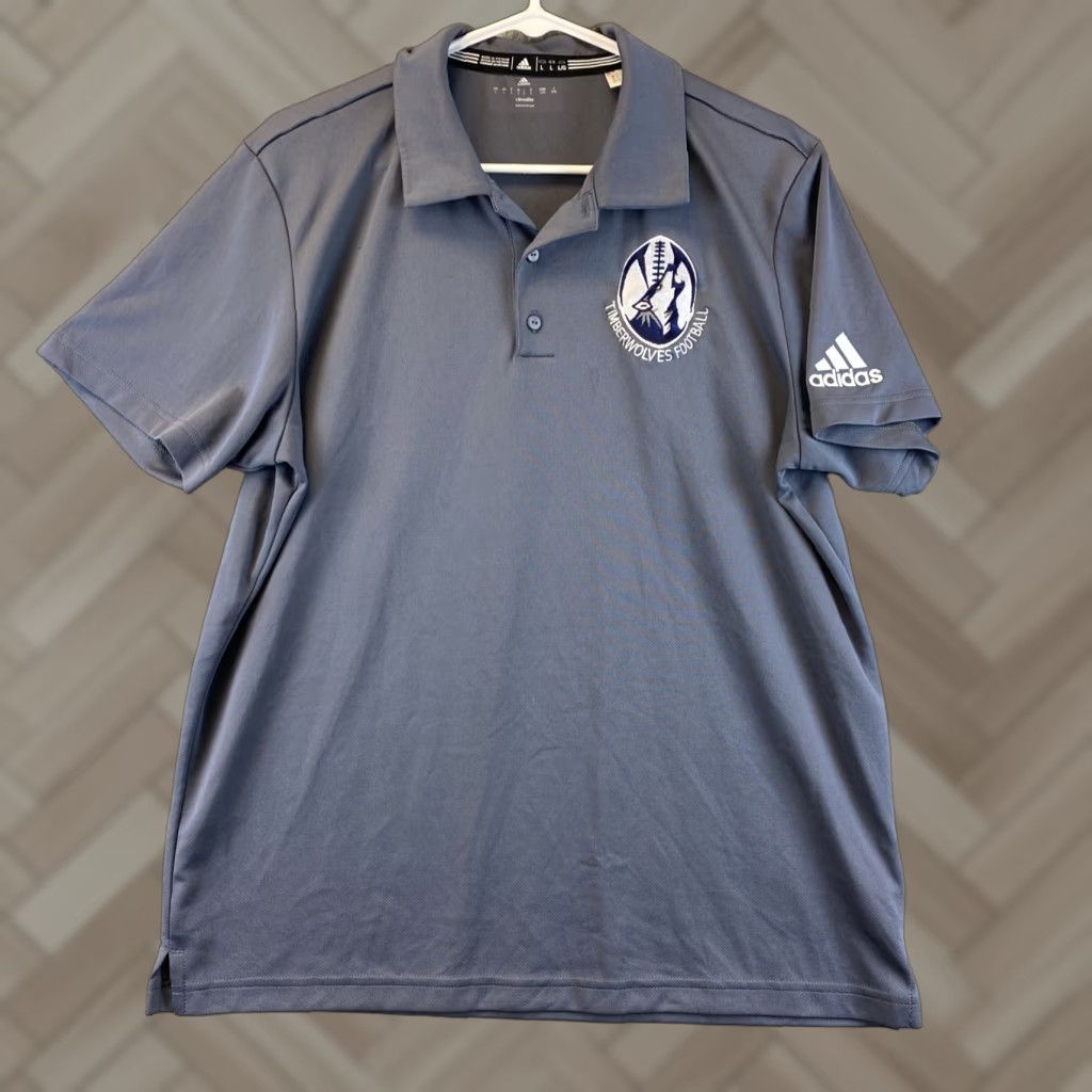 Adidas adidas GOLF Men's Size L Climacool dri fit Polo Sport Shirts Gray 81-70 Size US L / EU 52-54 / 3 - 1 Thumbnail