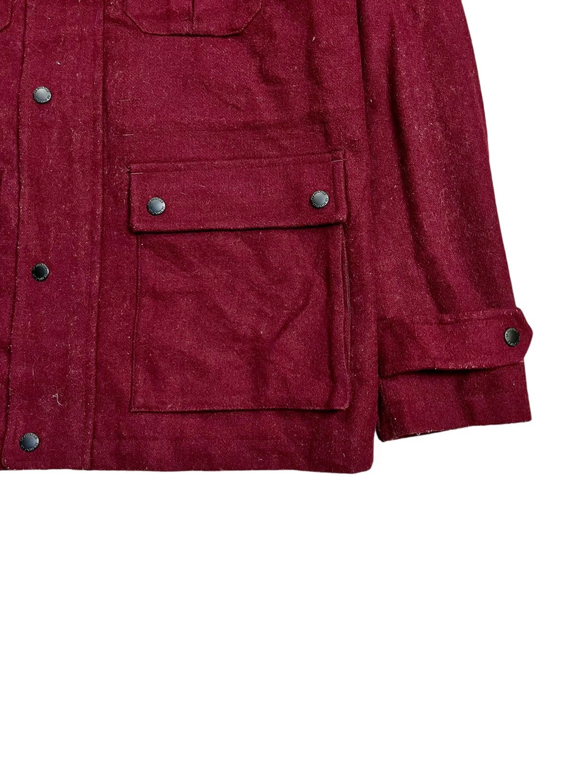 Takeo Kikuchi 2000s Takeo Kikuchi - Red Blood Wool Bono Cargo Jacket Size US L / EU 52-54 / 3 - 7 Thumbnail