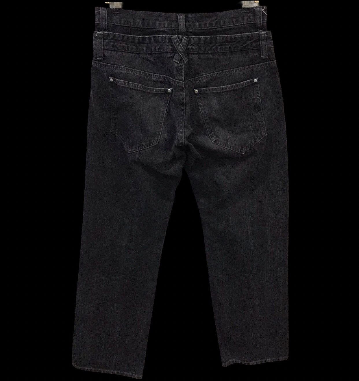 Designer × Japanese Brand × Seditionaries Double Waist🔥Japanese Motto Skull Poem Junya Punk Denim Size US 32 / EU 48 - 2 Thumbnail