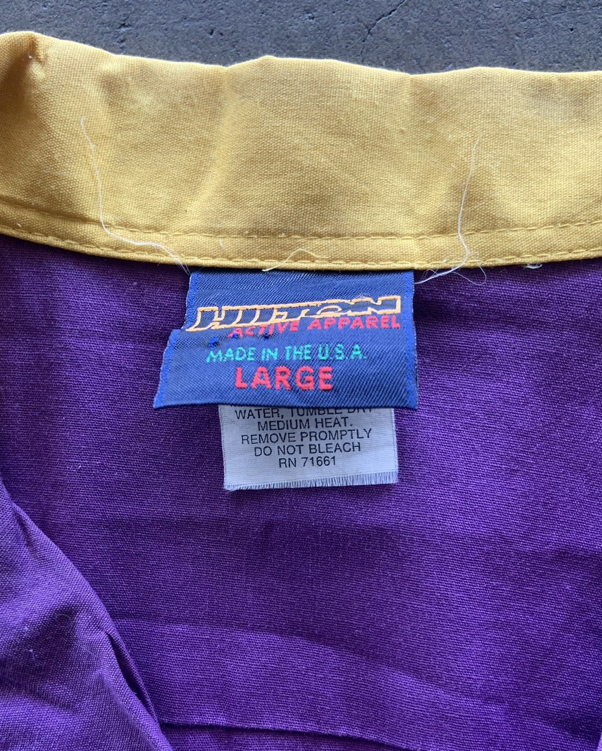 Vintage 80s Hilton Bowling Shirt Size US L / EU 52-54 / 3 - 3 Thumbnail