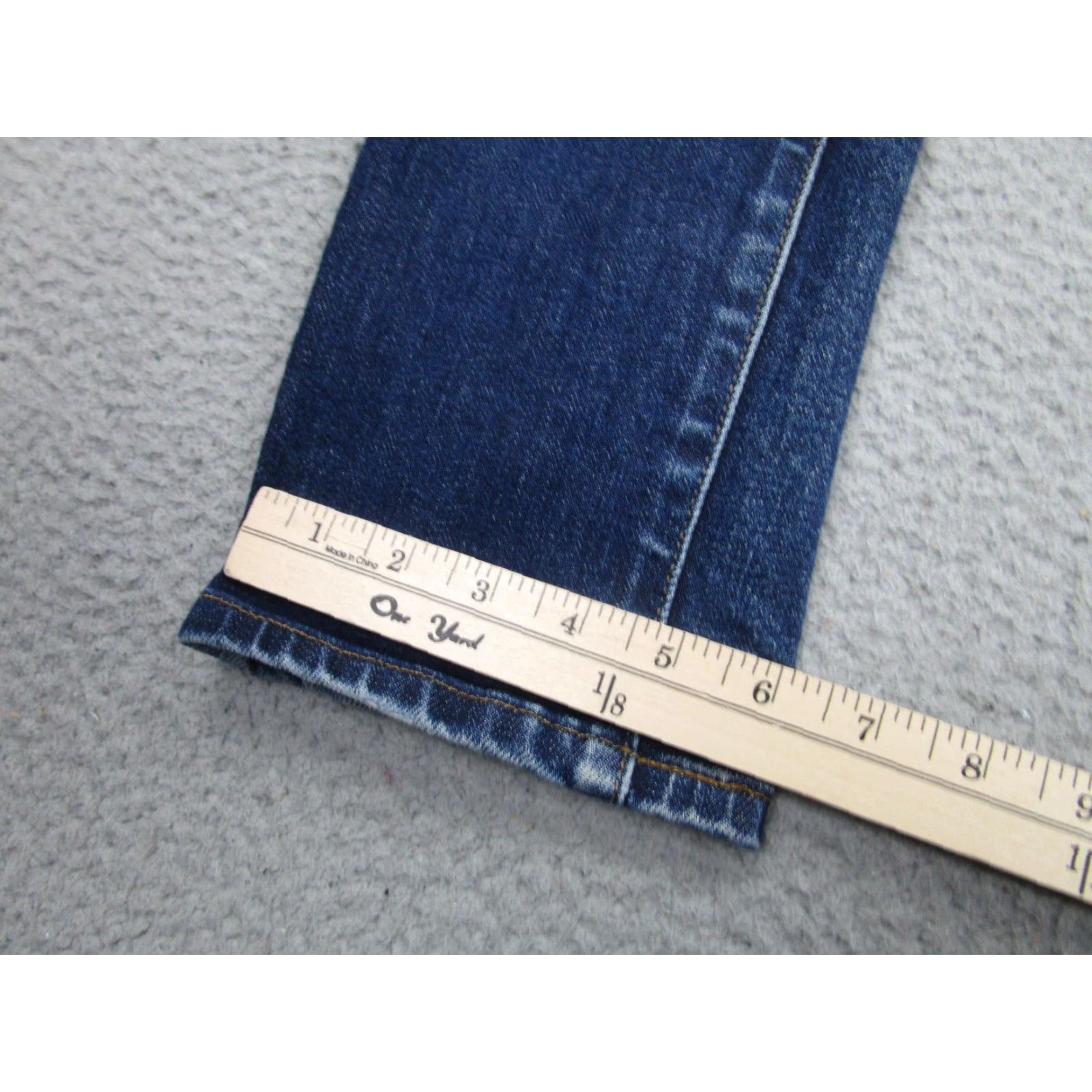 Uniqlo VINTAGE Uniqlo Jeans Mens Blue Slim Selvedge Denim Kaihara Whisker Fading Honeycomb Size US 30 / EU 46 - 7 Thumbnail