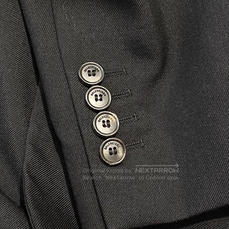 Balenciaga Balenciaga Side Arm Logo Blazer Jacket Size L / US 10 / IT 46 - 4 Thumbnail