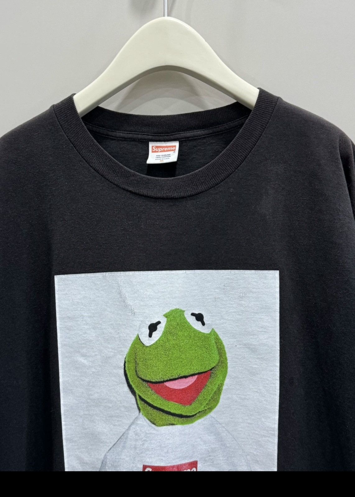 Supreme Supreme 08 kermit photo tee T-shirt black xl Size US XL / EU 56 / 4 - 4 Thumbnail