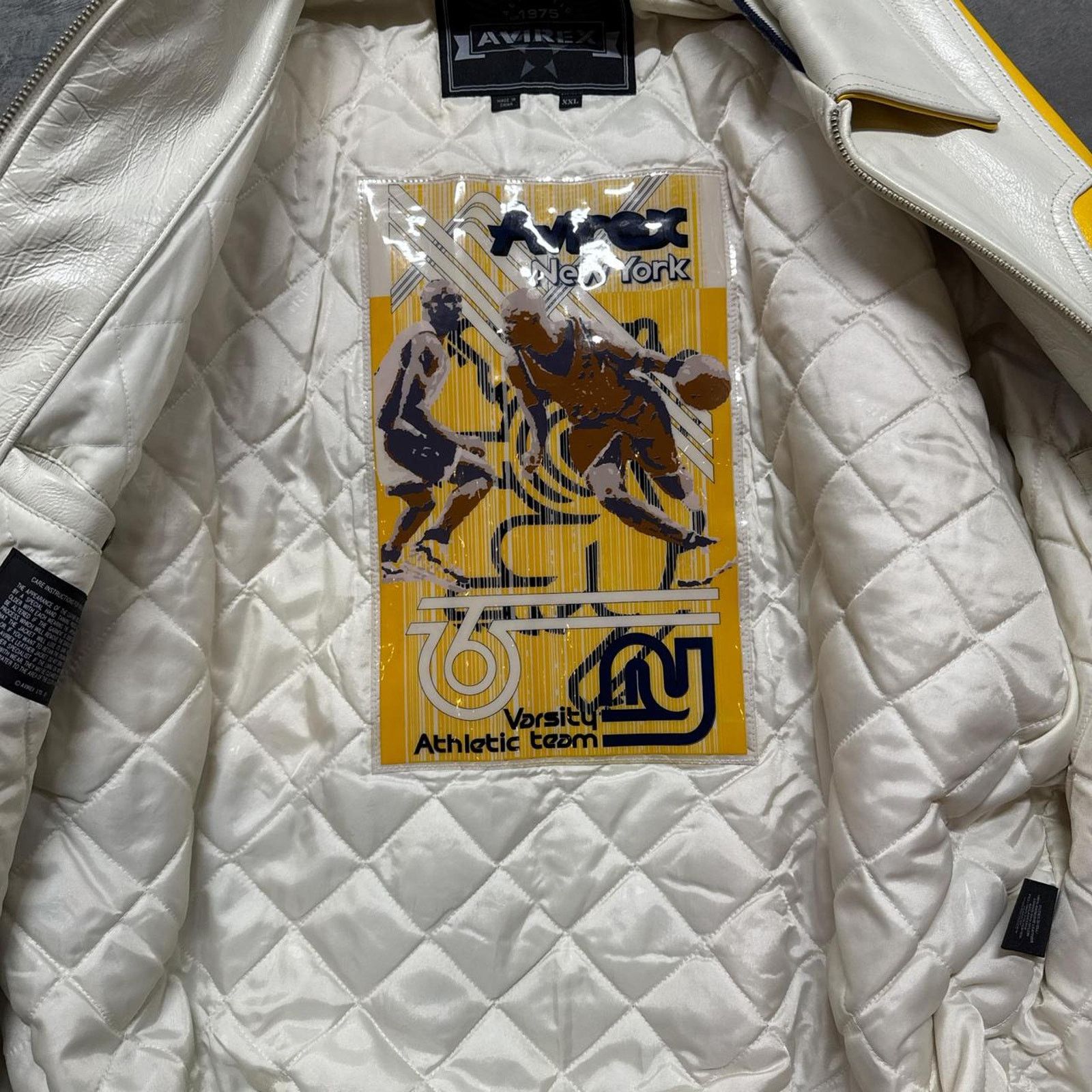 Avirex × Vintage Vintage Avirex New York Varsity Rap HipHop Leather Jacket Size US XXL / EU 58 / 5 - 4 Thumbnail