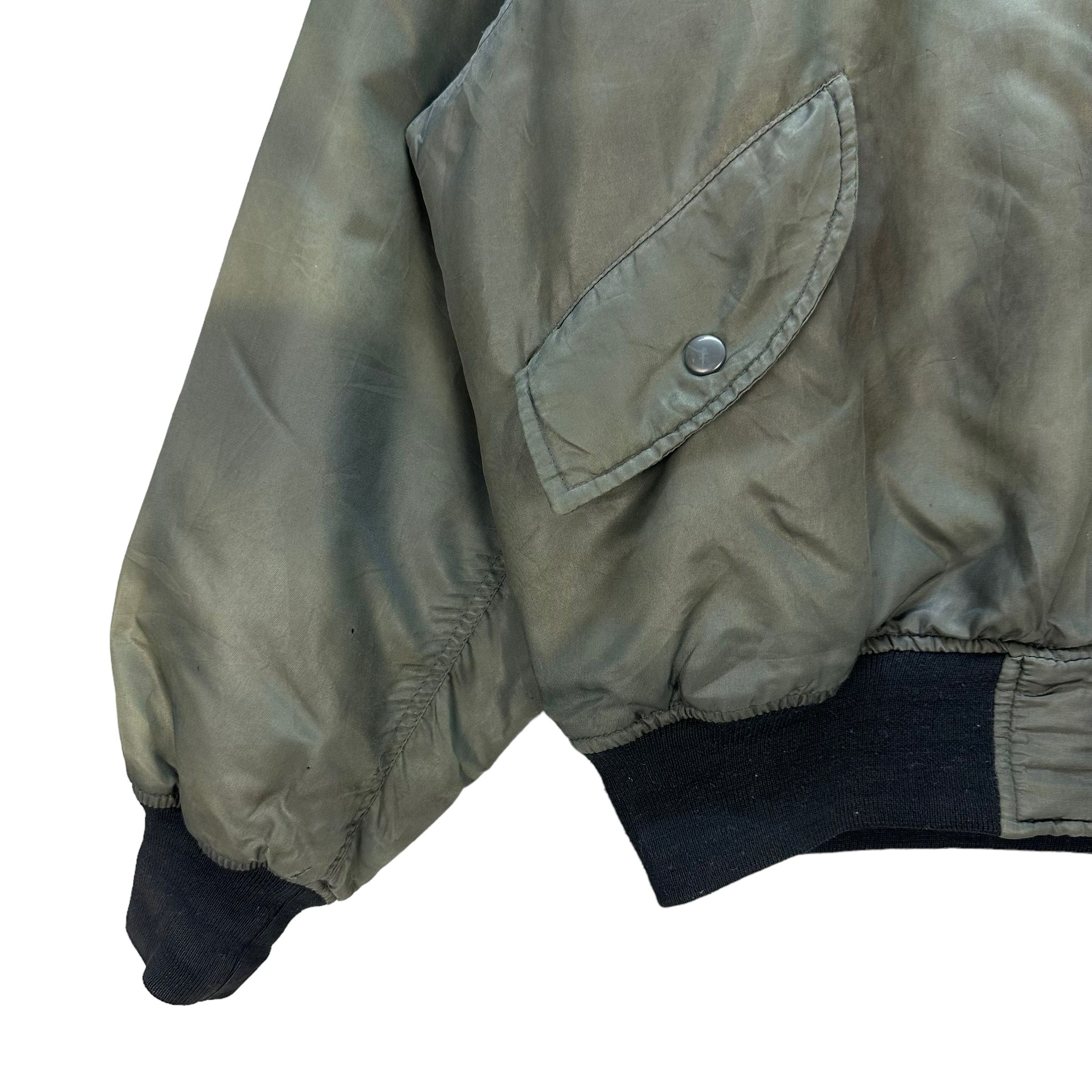 Japanese Brand Trashed Bomber Jacket #8329-004 Size US L / EU 52-54 / 3 - 4 Thumbnail