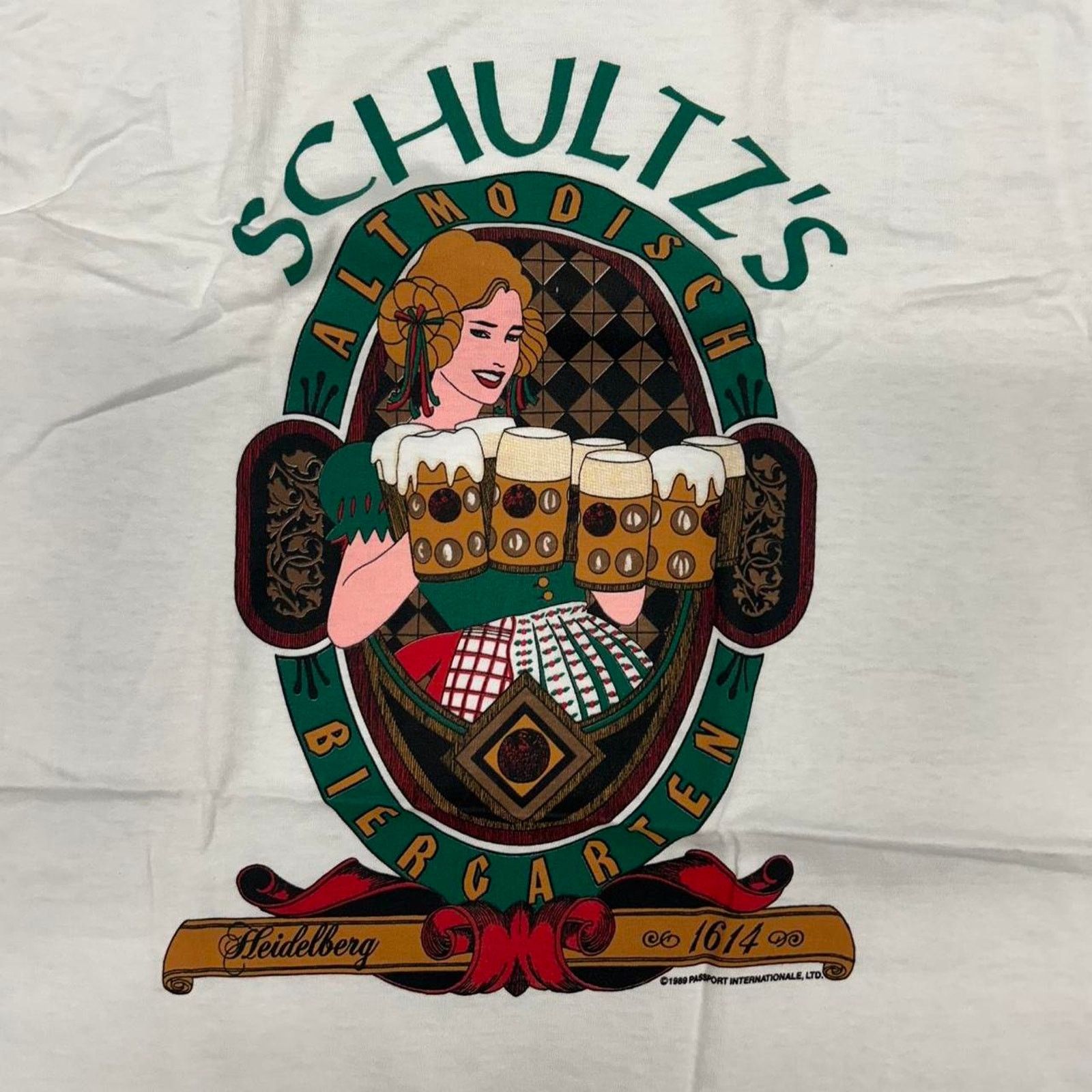 Other VTG 90s White Oneita Shultz Tavern graphic tee Size US L / EU 52-54 / 3 - 2 Thumbnail