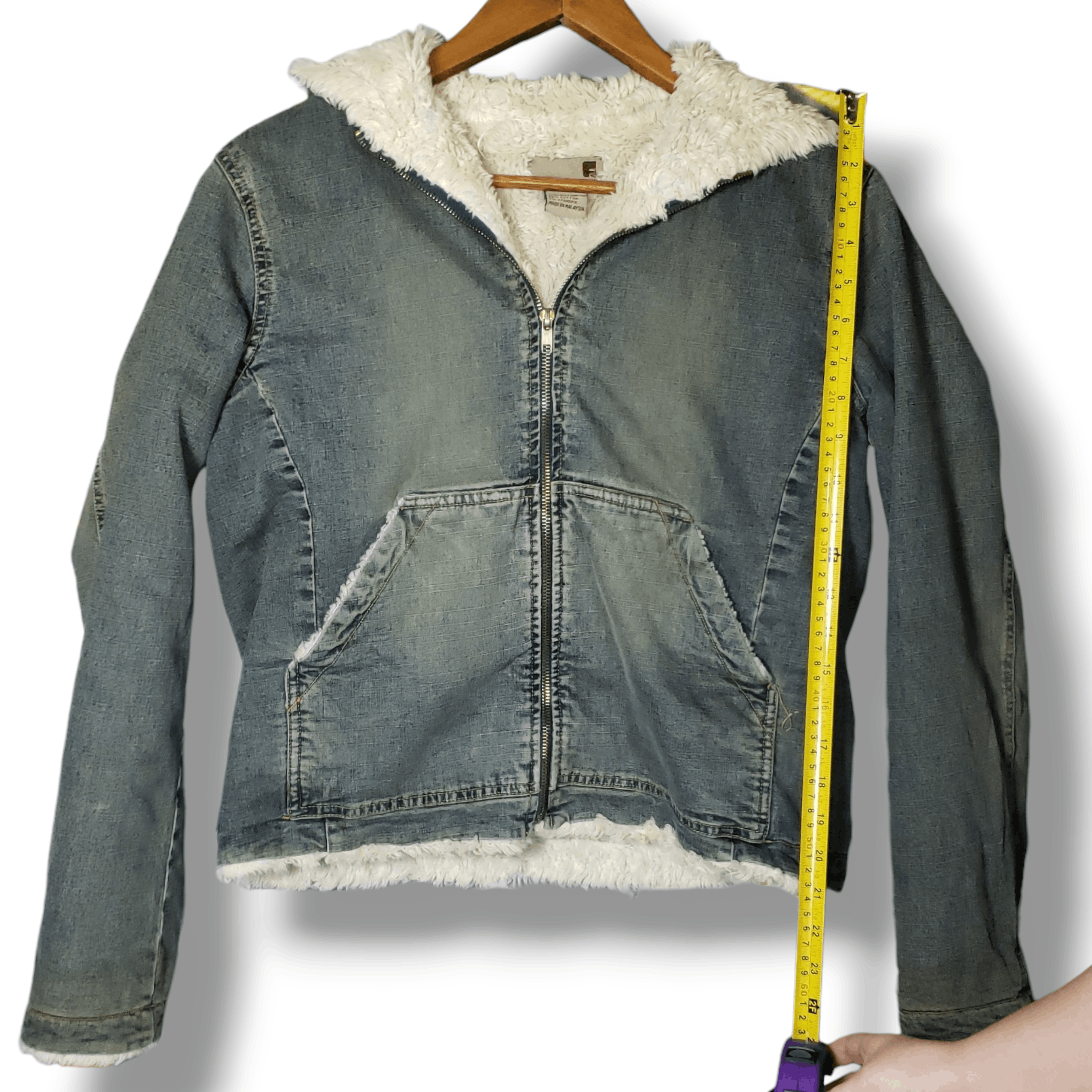 Other Women's M Vintage Sherpa Trucker Jacket Retro Y2K Size M / US 6-8 / IT 42-44 - 8 Thumbnail