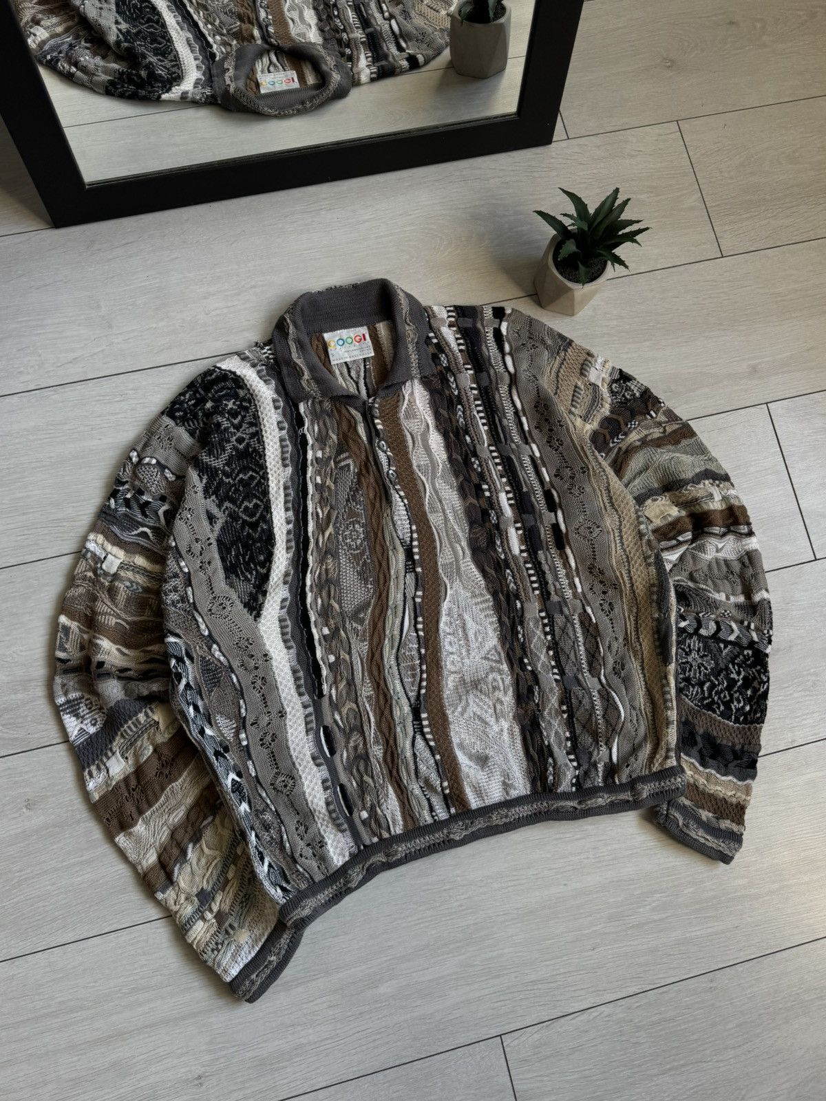 Coogi ❗️RARE❗️Vintage Coogi Mercerised Cotton Button Up Sweater Size US S / EU 44-46 / 1 - 2 Thumbnail