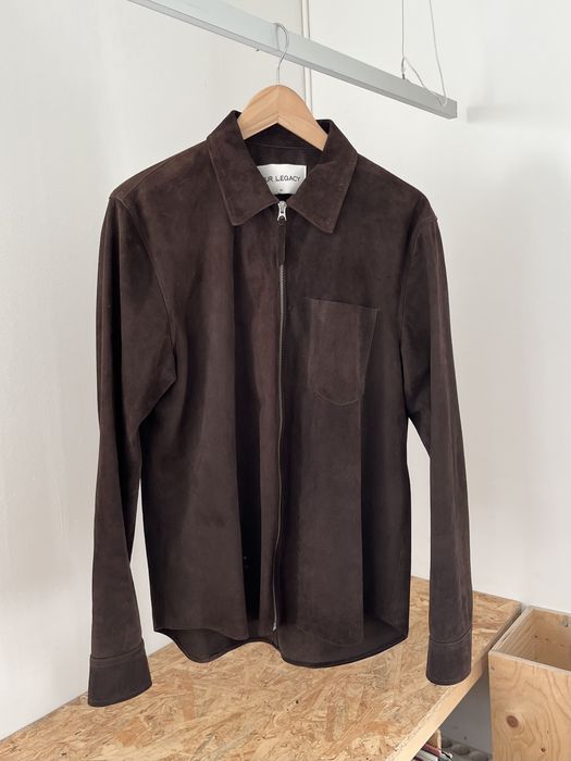 Our legacy suede hot sale zip shirt